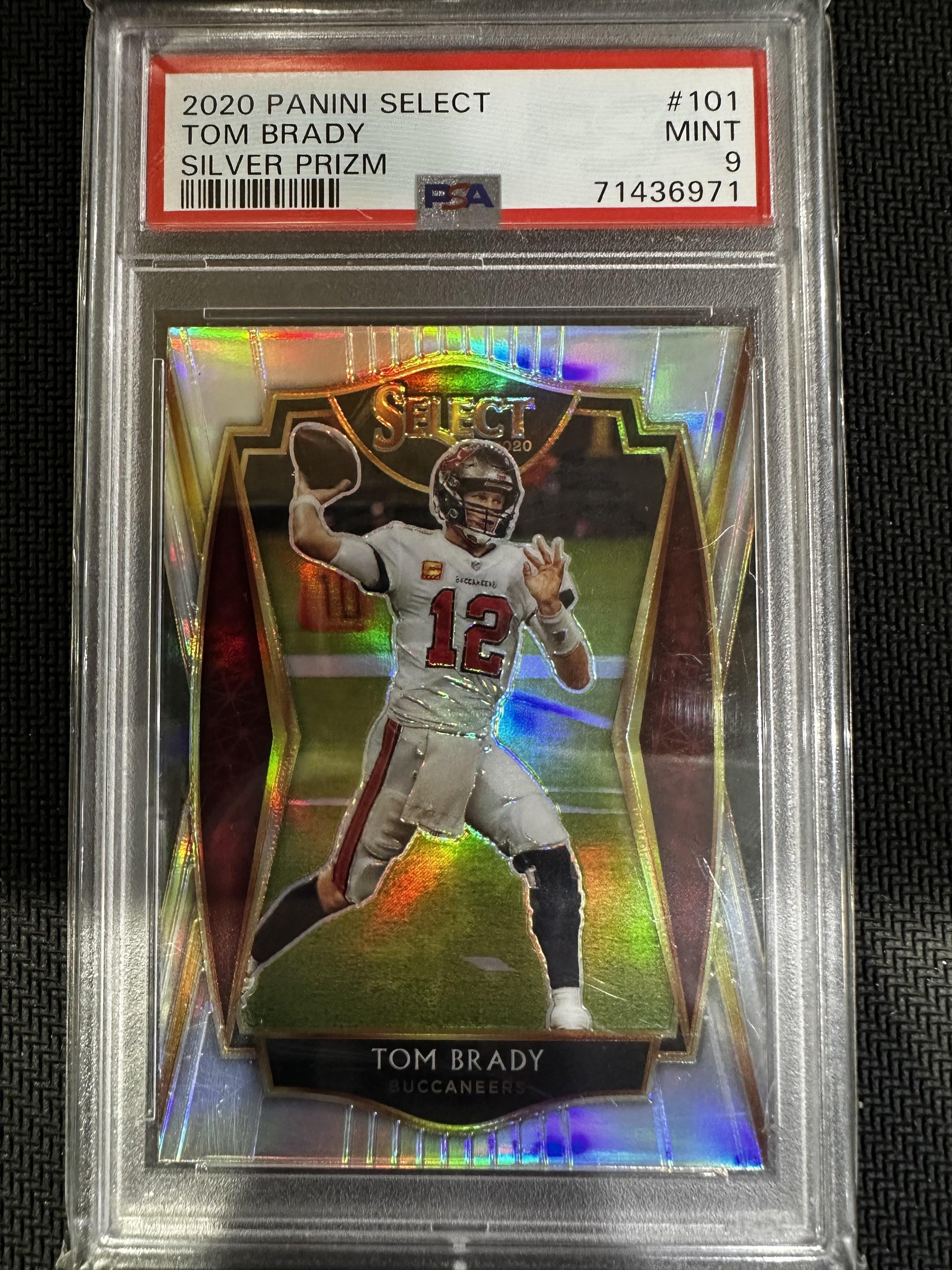 #101 Tom Brady 2020 Panini Select Tampa Bay Buccaneers sports Silver Prizm