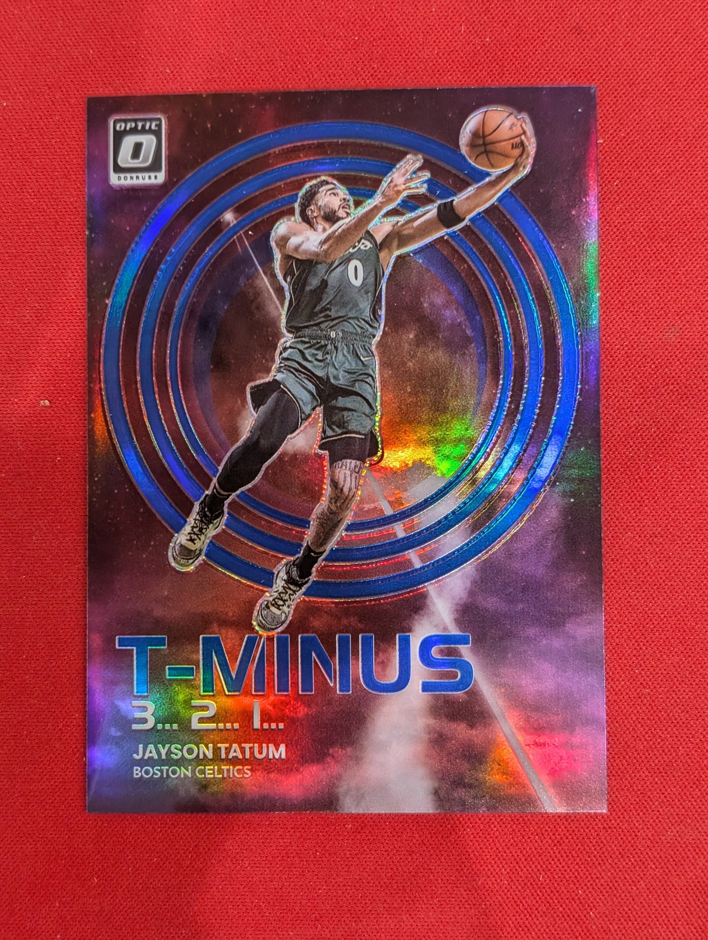 #4 Jayson Tatum 2022-23 Donruss Optic SN #/85 Celtics T-Minus 3...2...1... Blue