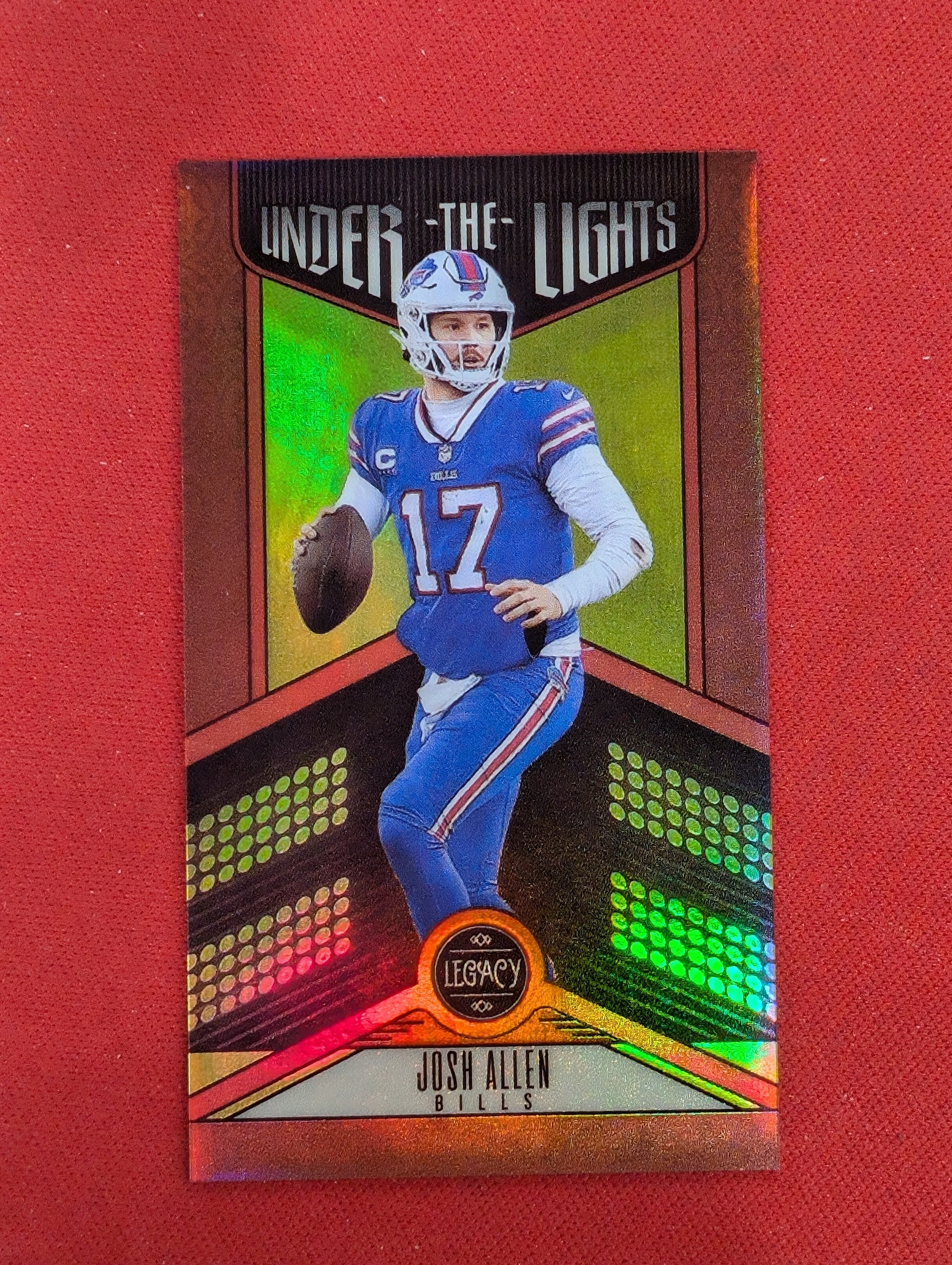 2023 Panini Legacy #UL-JAL Josh Allen Under the Lights Ruby #/50