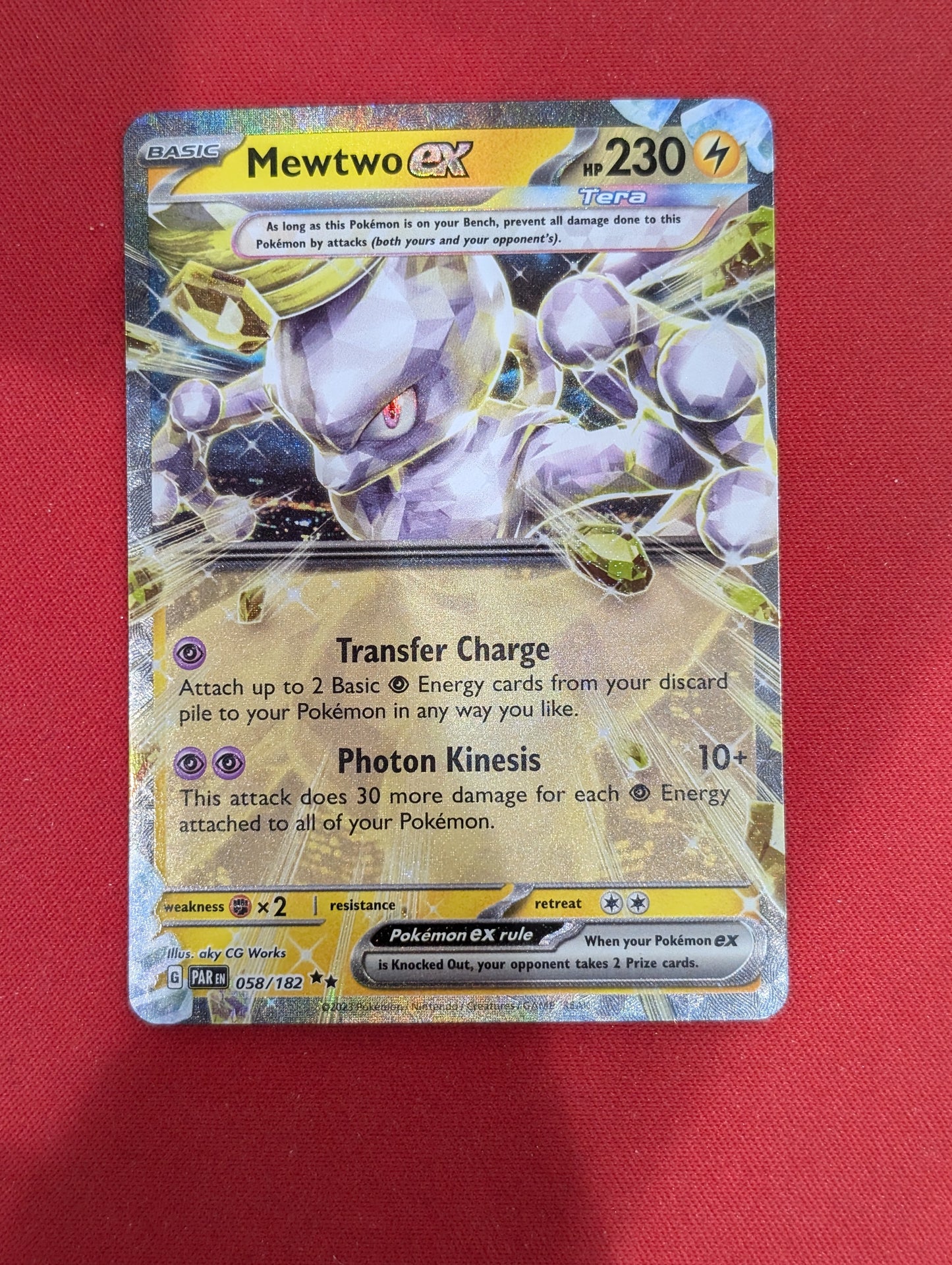 #058/182 Mewtwo ex SV04: Paradox Rift