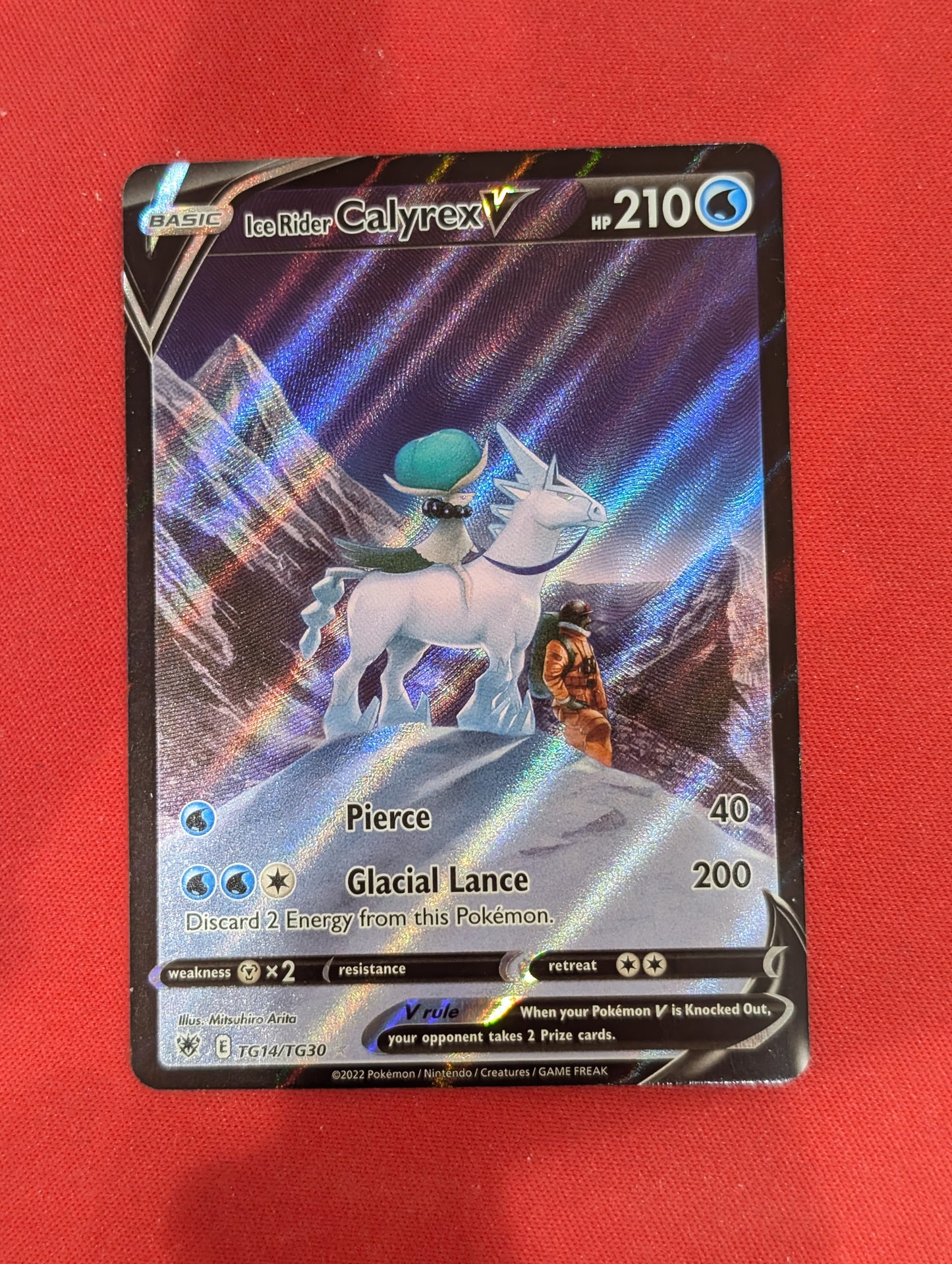 #TG14/TG30 Ice Rider Calyrex V SWSH10: Astral Radiance Trainer Gallery