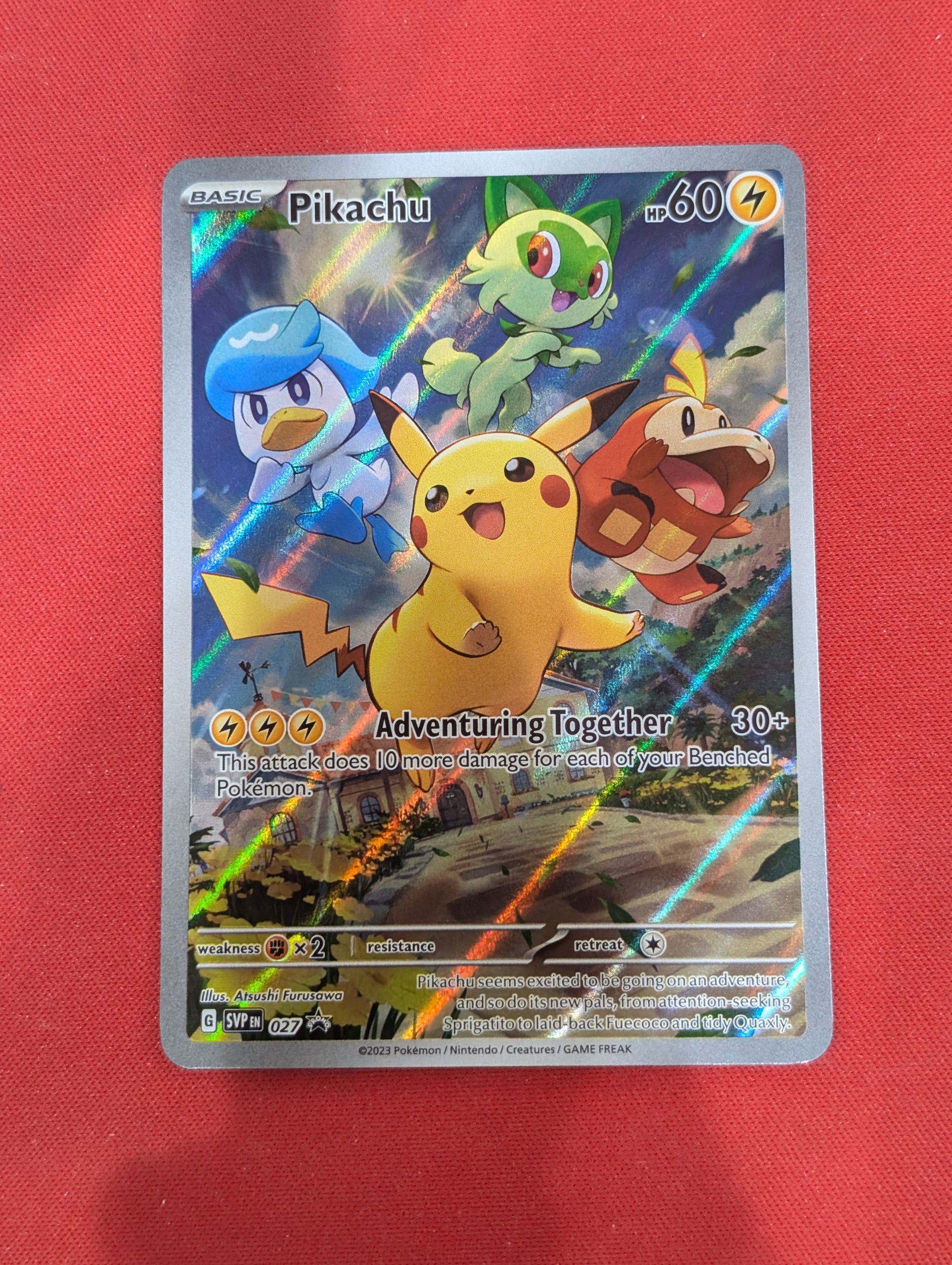 #027 Pikachu SV: Scarlet & Violet Promo Cards