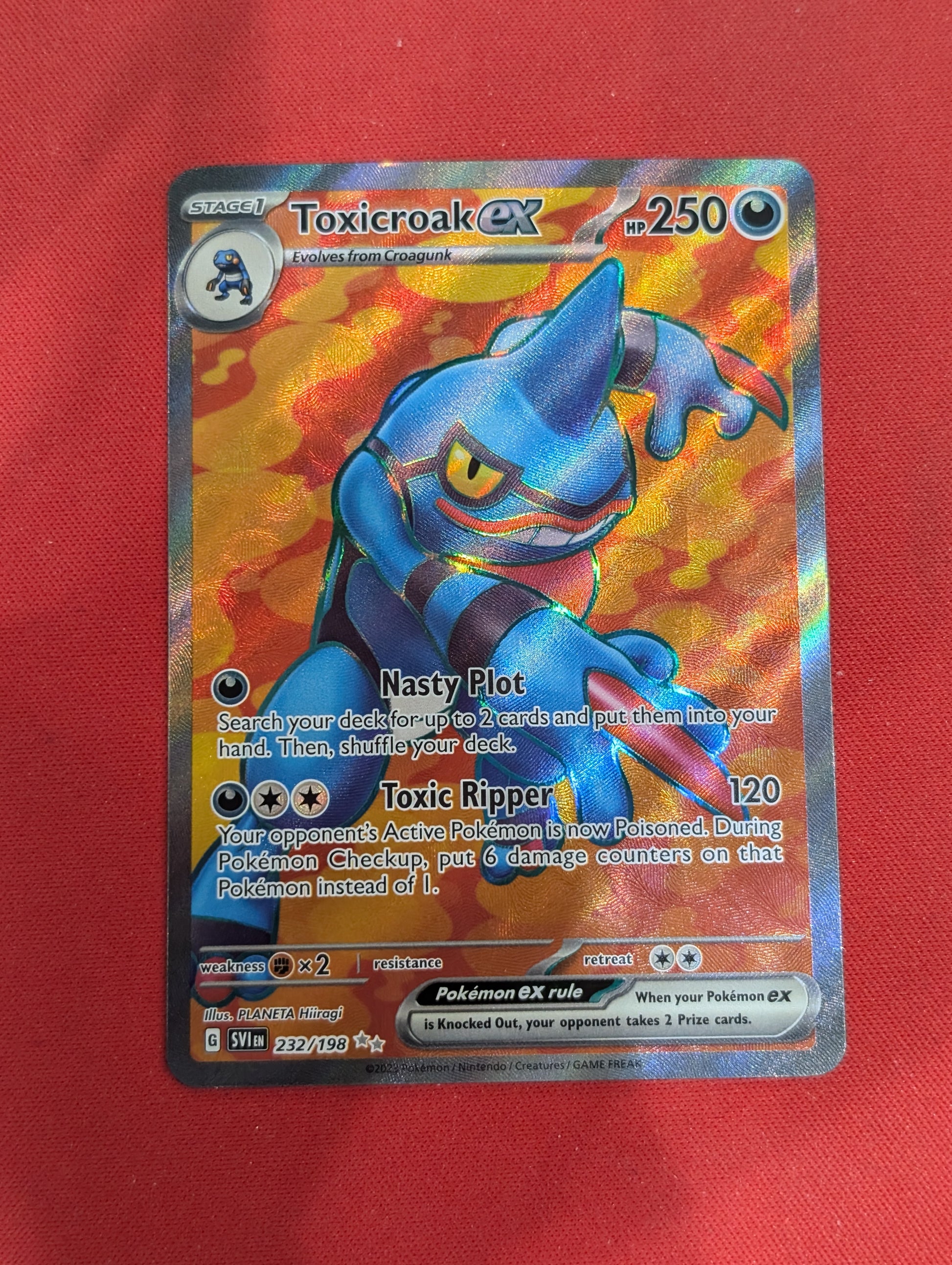 #232/198 Toxicroak ex SV01: Scarlet & Violet Base Set