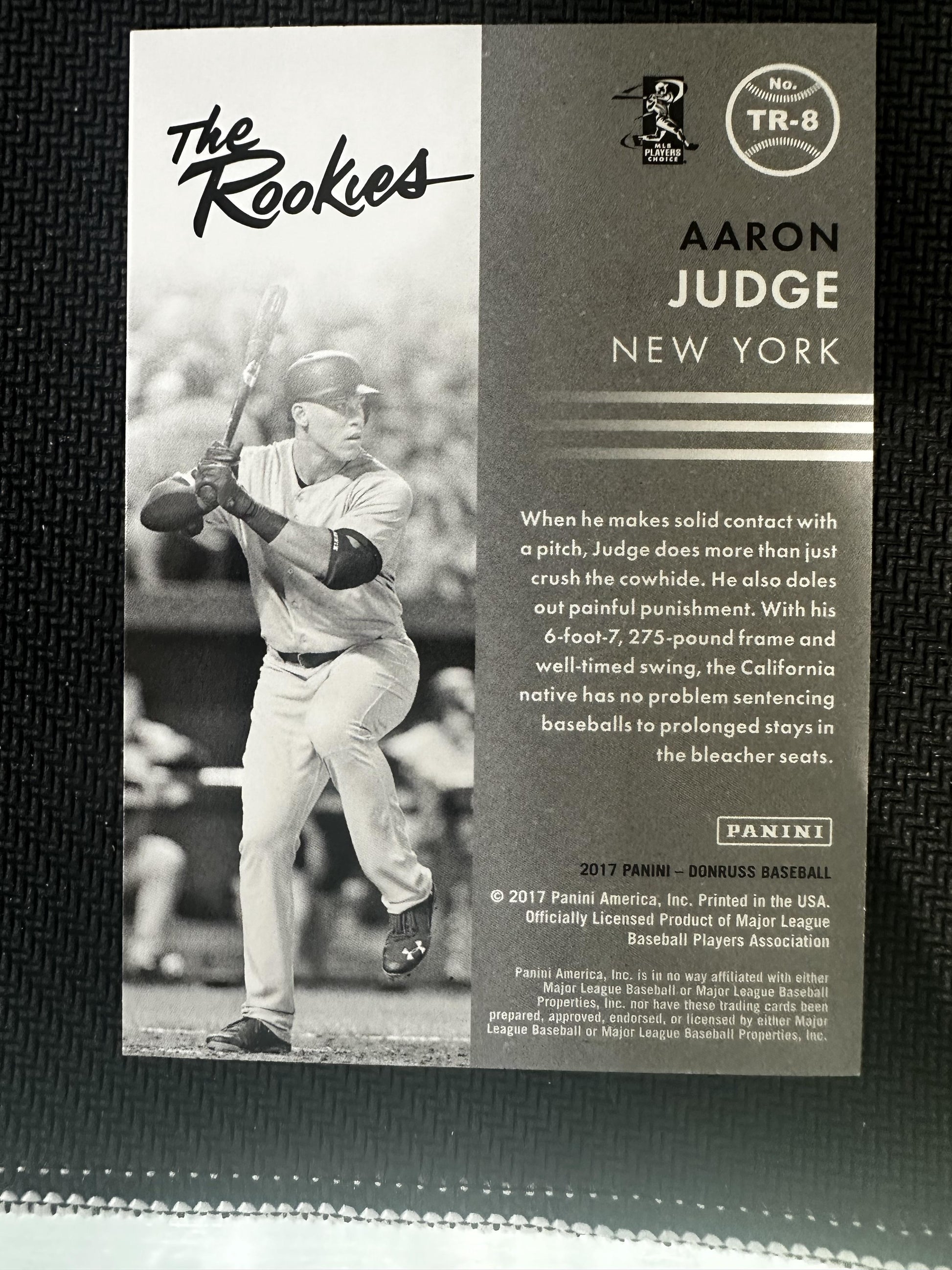 #TR-8 Aaron Judge 2017 Donruss New York Yankees sports The Rookies