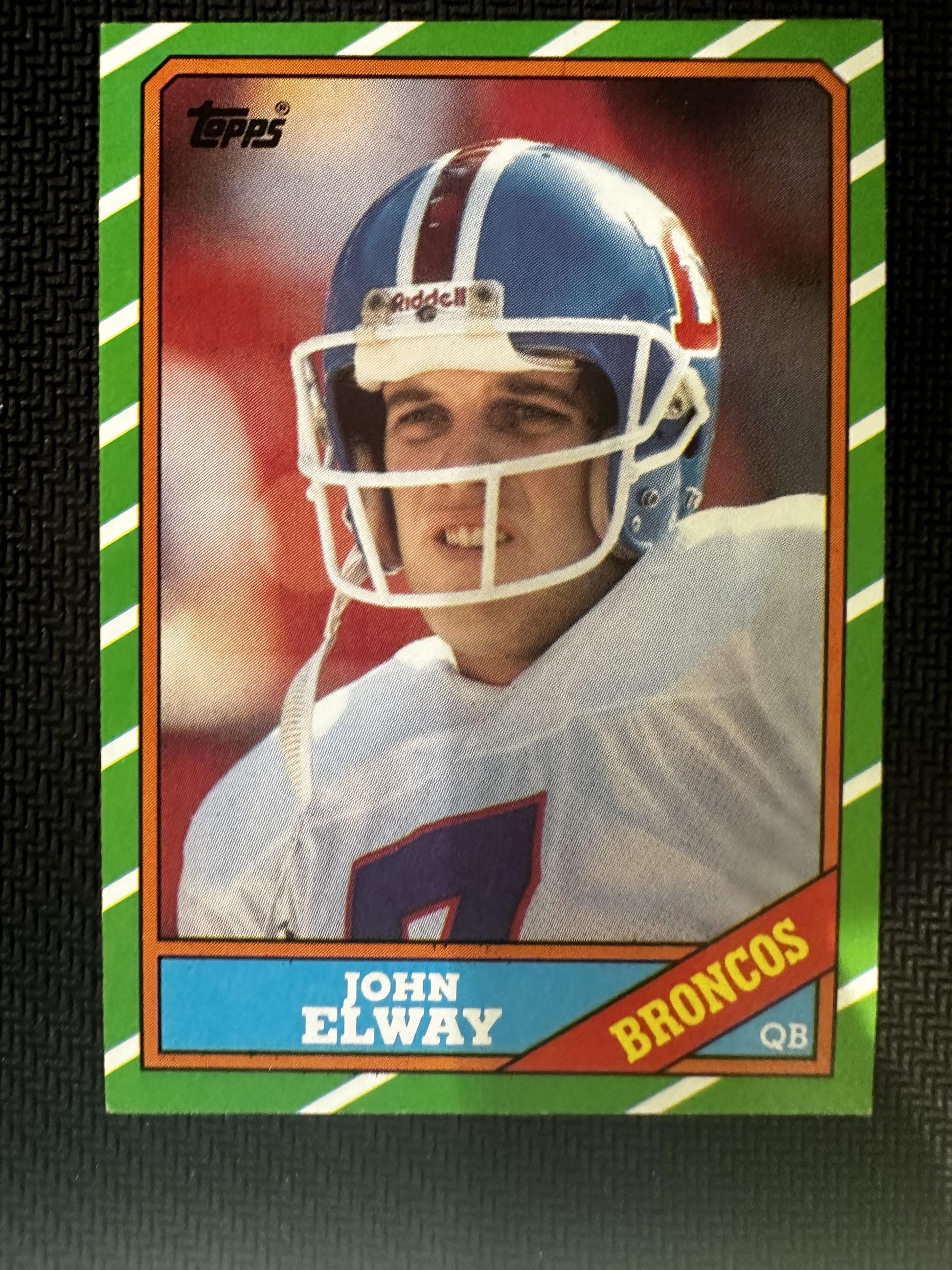 #112 John Elway 1986 Topps Denver Broncos sports