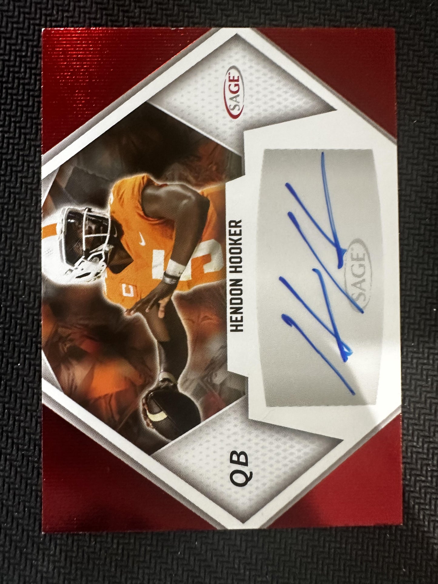 #A-HH Hendon Hooker 2023 SAGE HIT AU Auto Tennessee Volunteers sports Auto Red