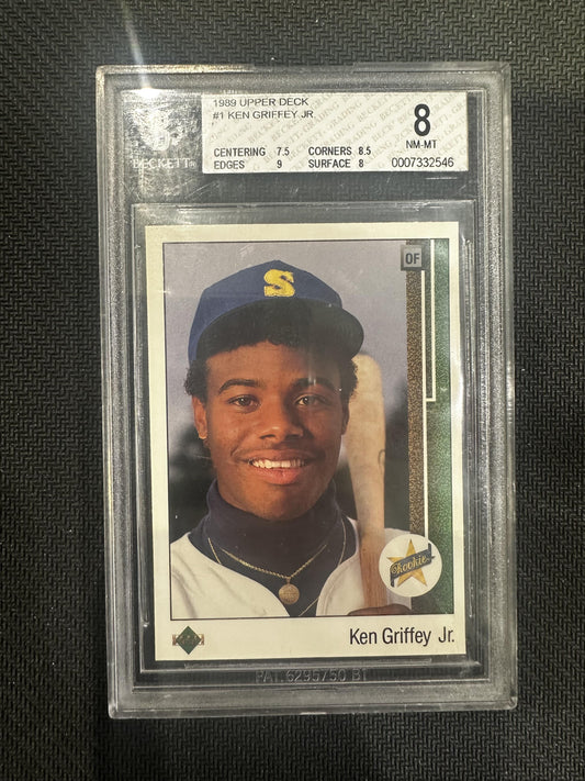 #1 Ken Griffey Jr. 1989 Upper Deck RC Rookie Seattle Mariners sports