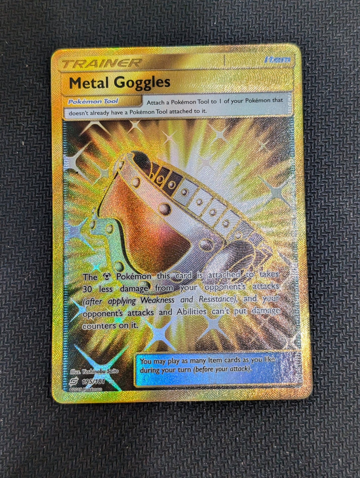 #195/181 Metal Goggles (Secret) SM - Team Up