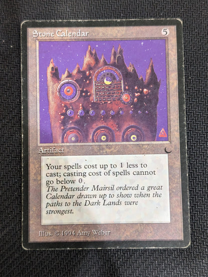 # Stone Calendar The Dark Rare tcg