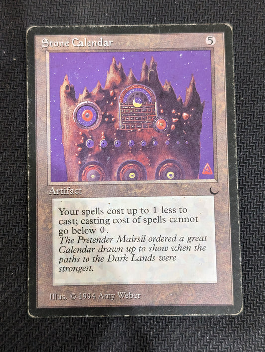 # Stone Calendar The Dark Rare tcg