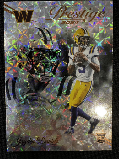 #302 Jayden Daniels 2024 Panini Prestige Commanders Diamond Xtra Points