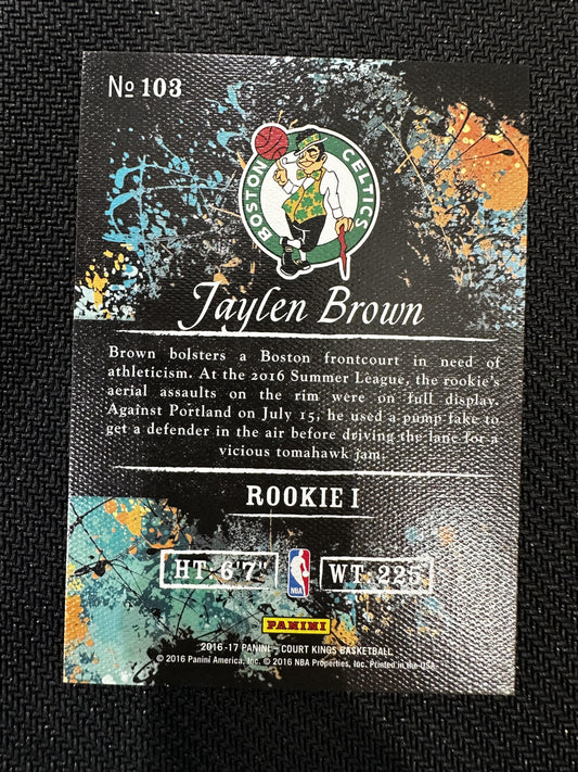 #103 Jaylen Brown 2016-17 Panini Court Kings Boston Celtics sports