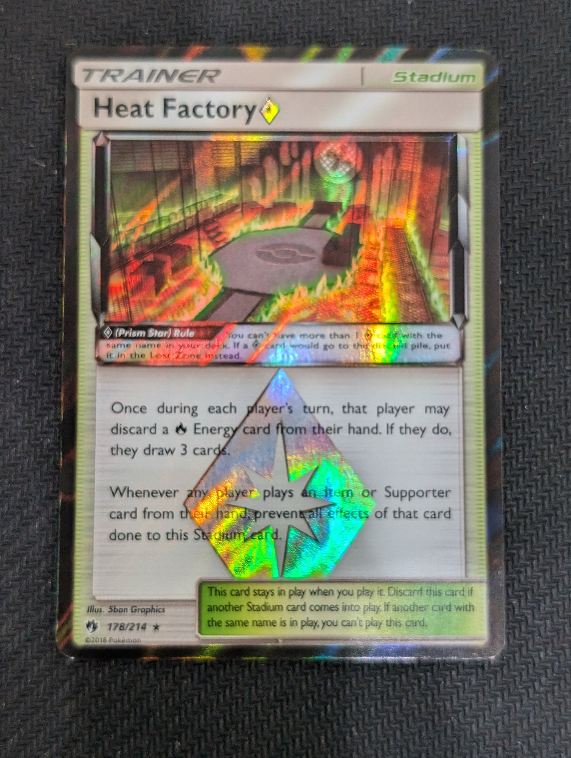 #178/214 Heat Factory Prism Star SM - Lost Thunder