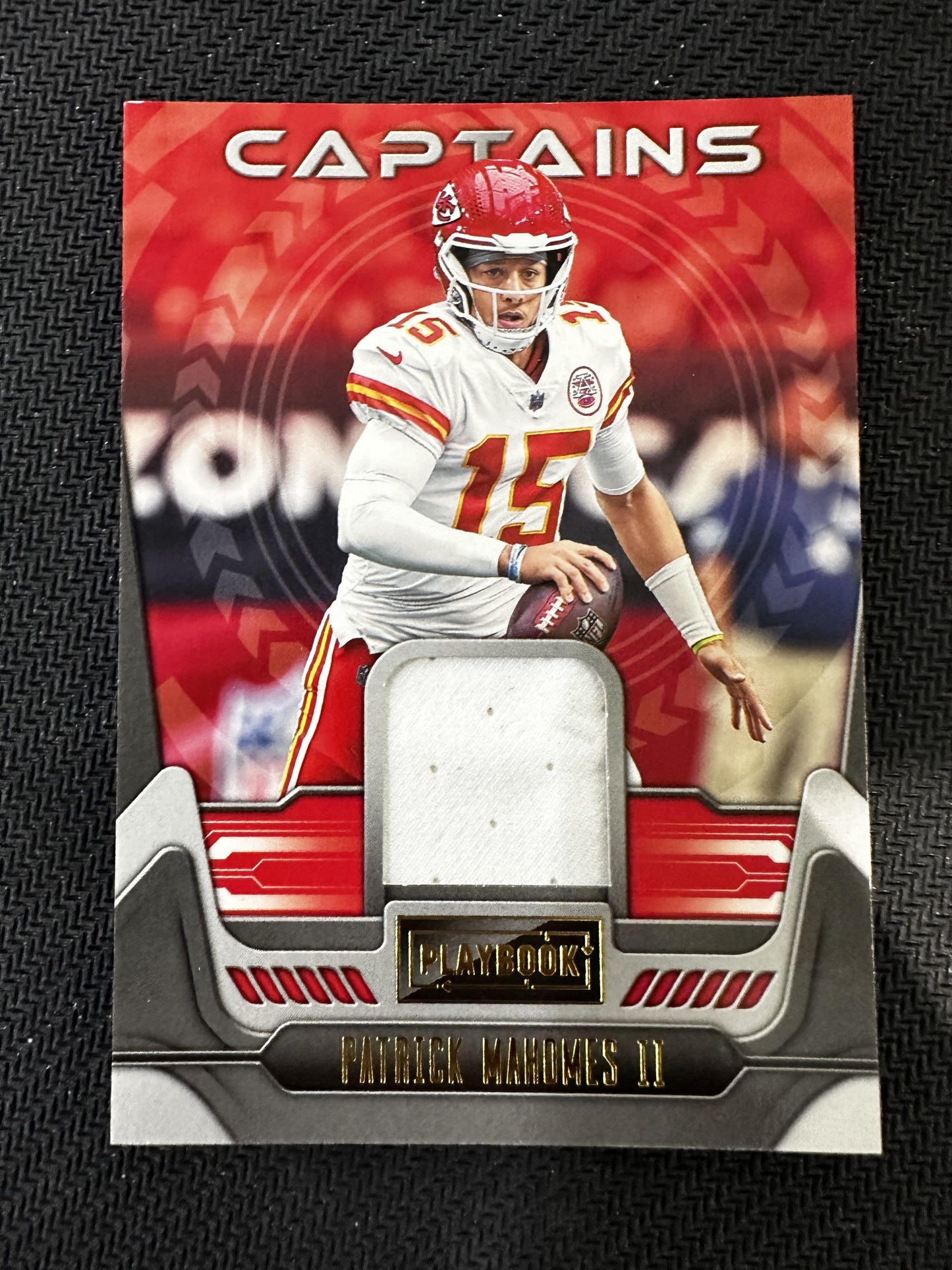 #C-3 Patrick Mahomes II 2022 Panini Playbook Kansas City Chiefs sports Captains