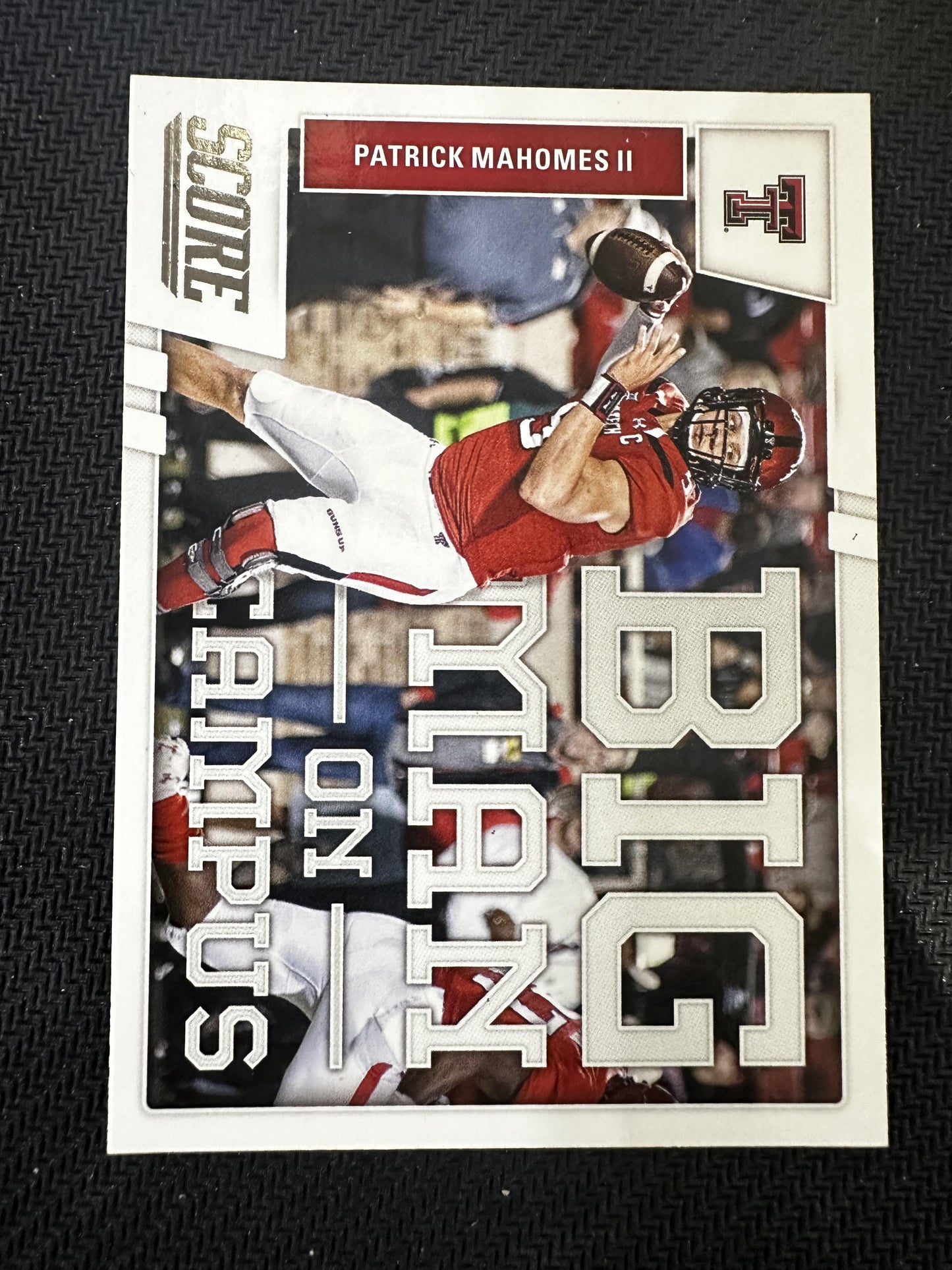 #6 Patrick Mahomes II 2017 Score Texas Tech Red Raiders sports Big Man on Campus