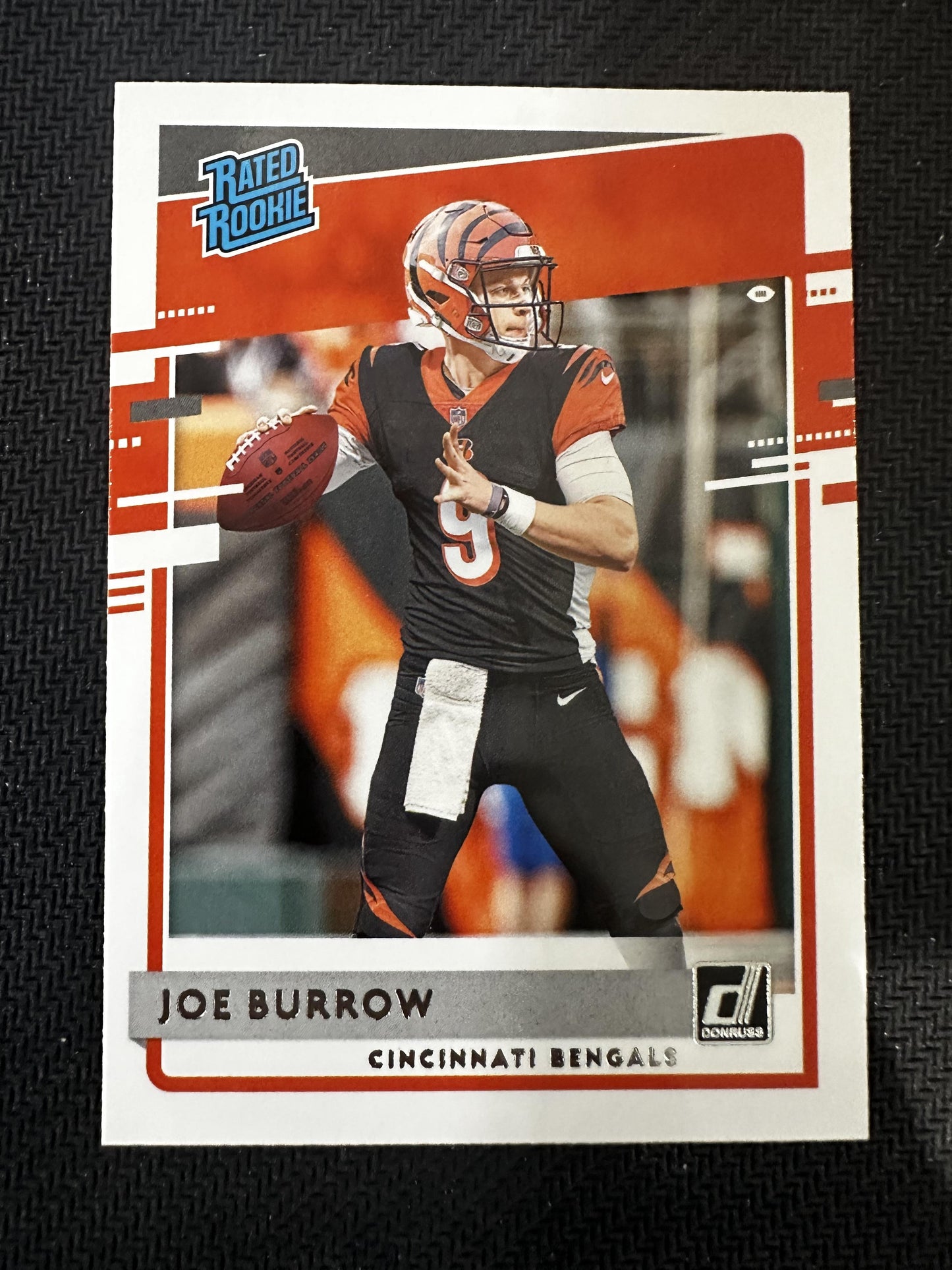 #301 Joe Burrow 2020 Donruss RC Rookie Cincinnati Bengals sports