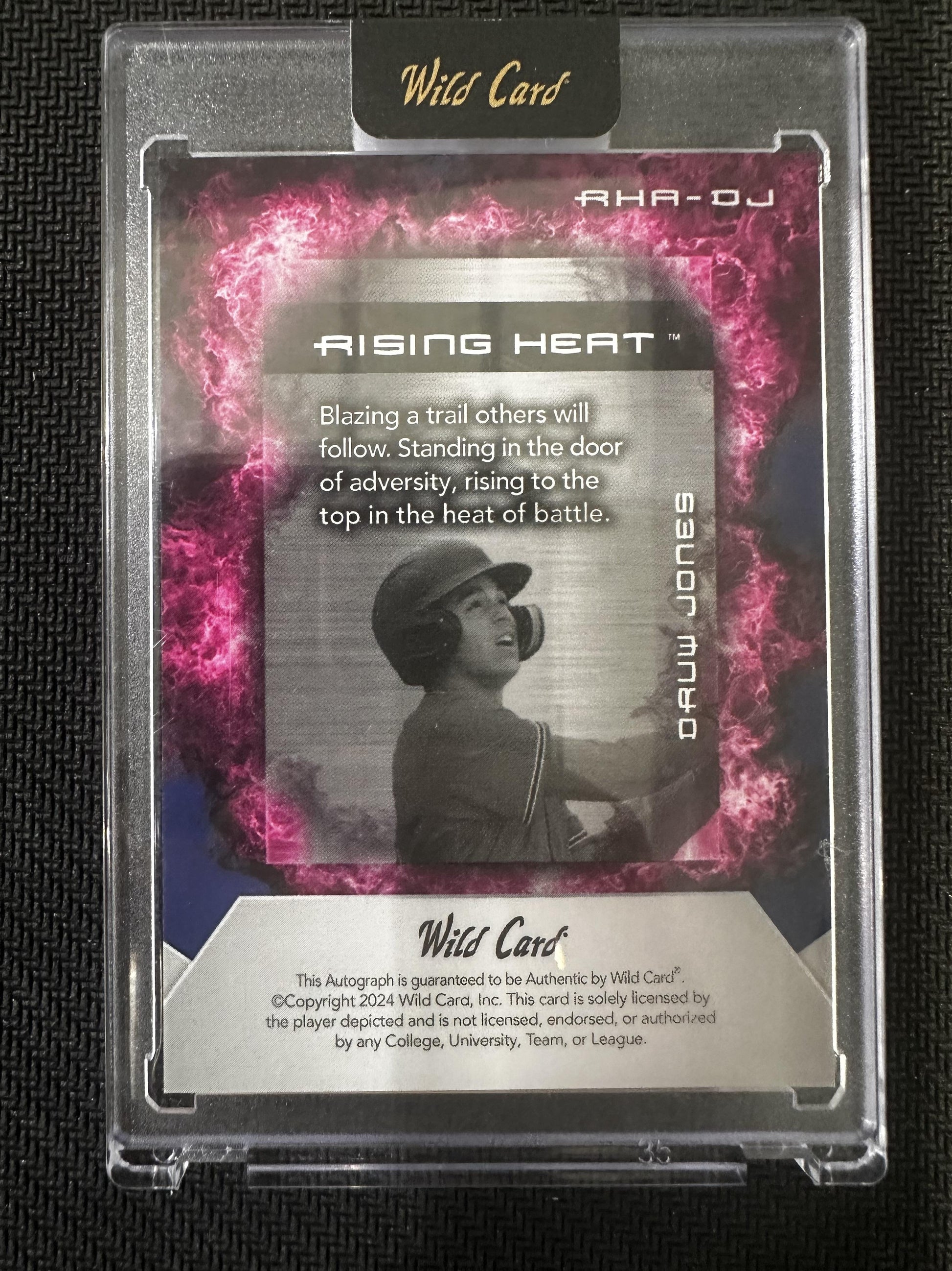 #5CDM-DJA Druw Jones 2024 Wild Card Five Card Draw /1