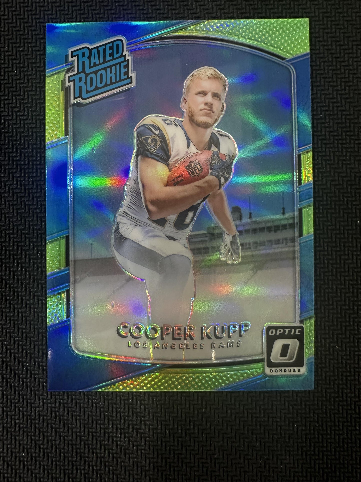 #179 Cooper Kupp 2017 Donruss Optic RC Rookie Los Angeles Rams sports Lime