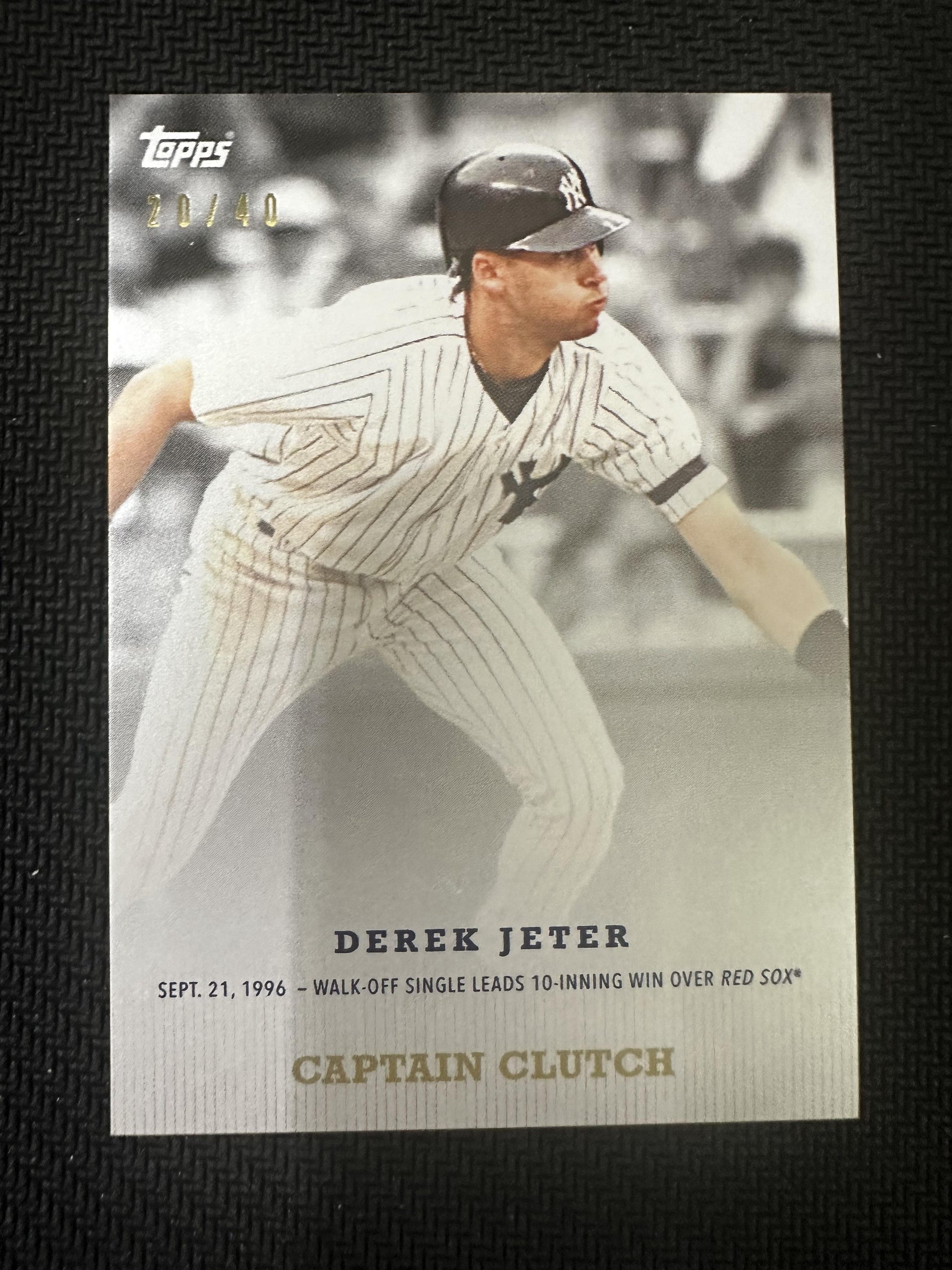 #TCC-1 Derek Jeter 2020 Topps Transcendent /40 New York Yankees