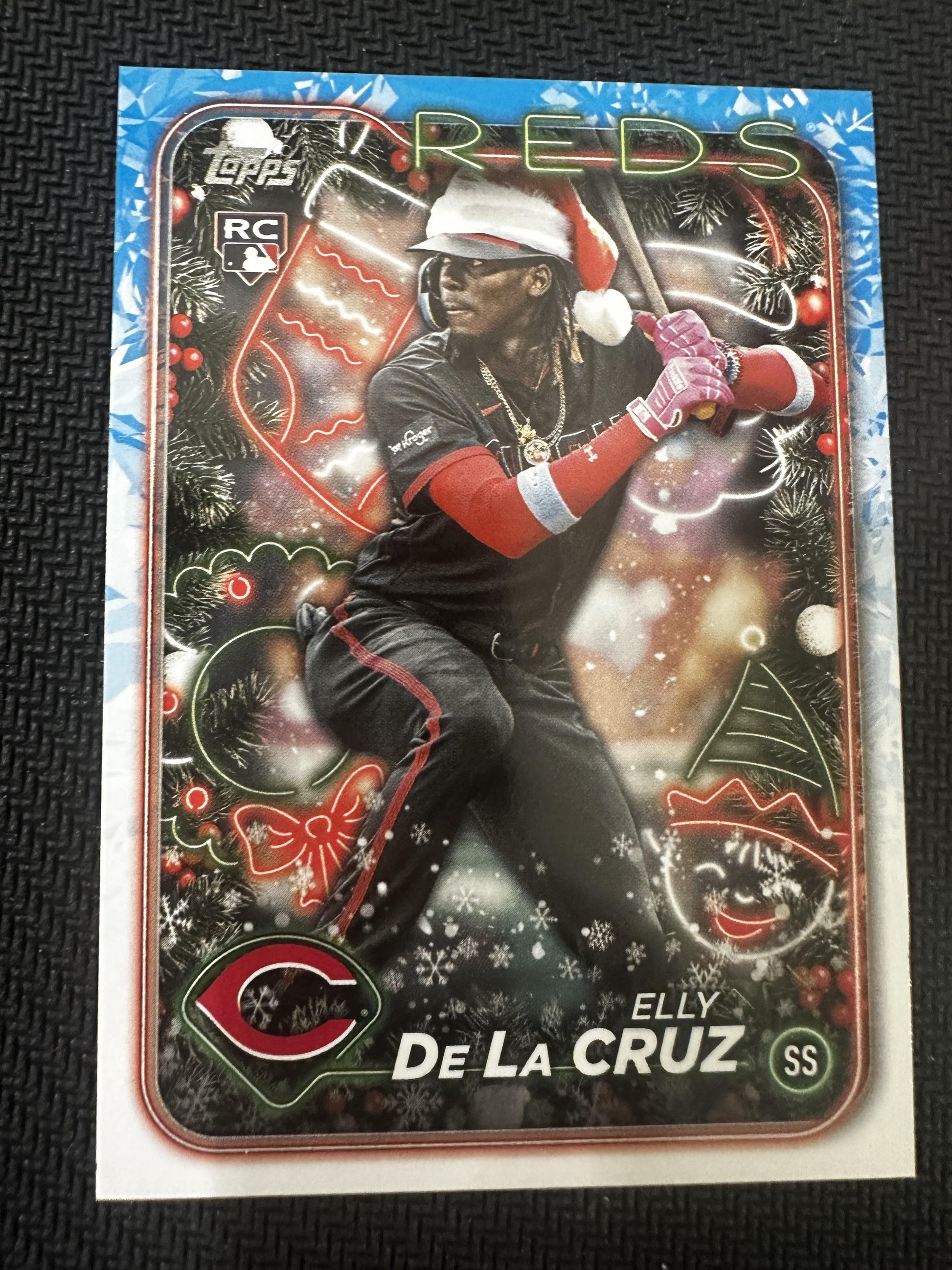 #H102 Elly De La Cruz 2024 Topps Holiday RC Rookie Cincinnati Reds sports