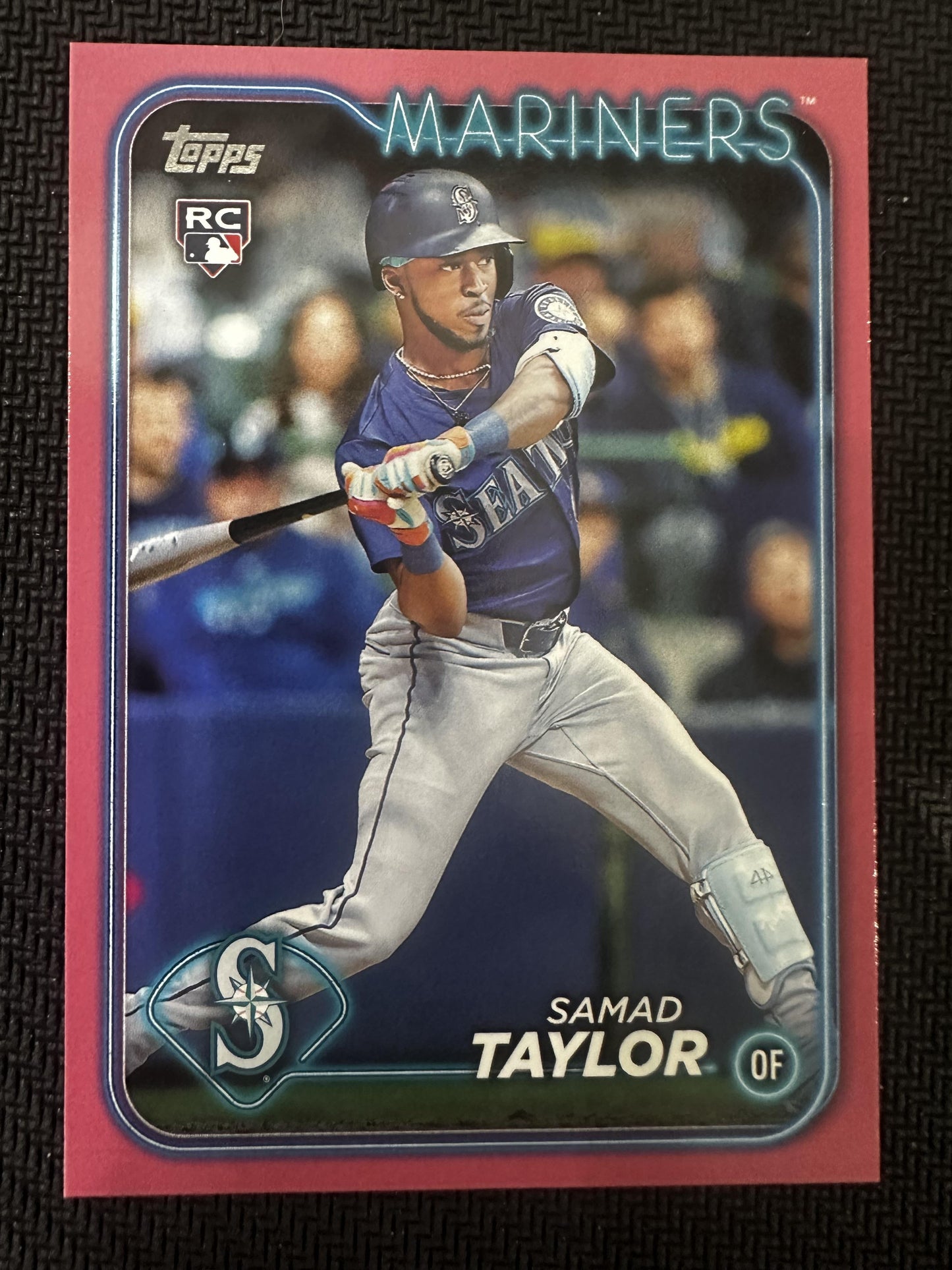 #US30 Samad Taylor 2024 Topps Update /50 Seattle Mariners Mother's Day Hot Pink