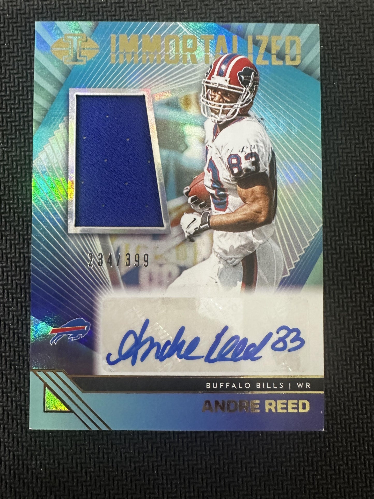 #IJA-AR Andre Reed 2023 Panini Illusions /399 Bills Immortalized Jersey Auto