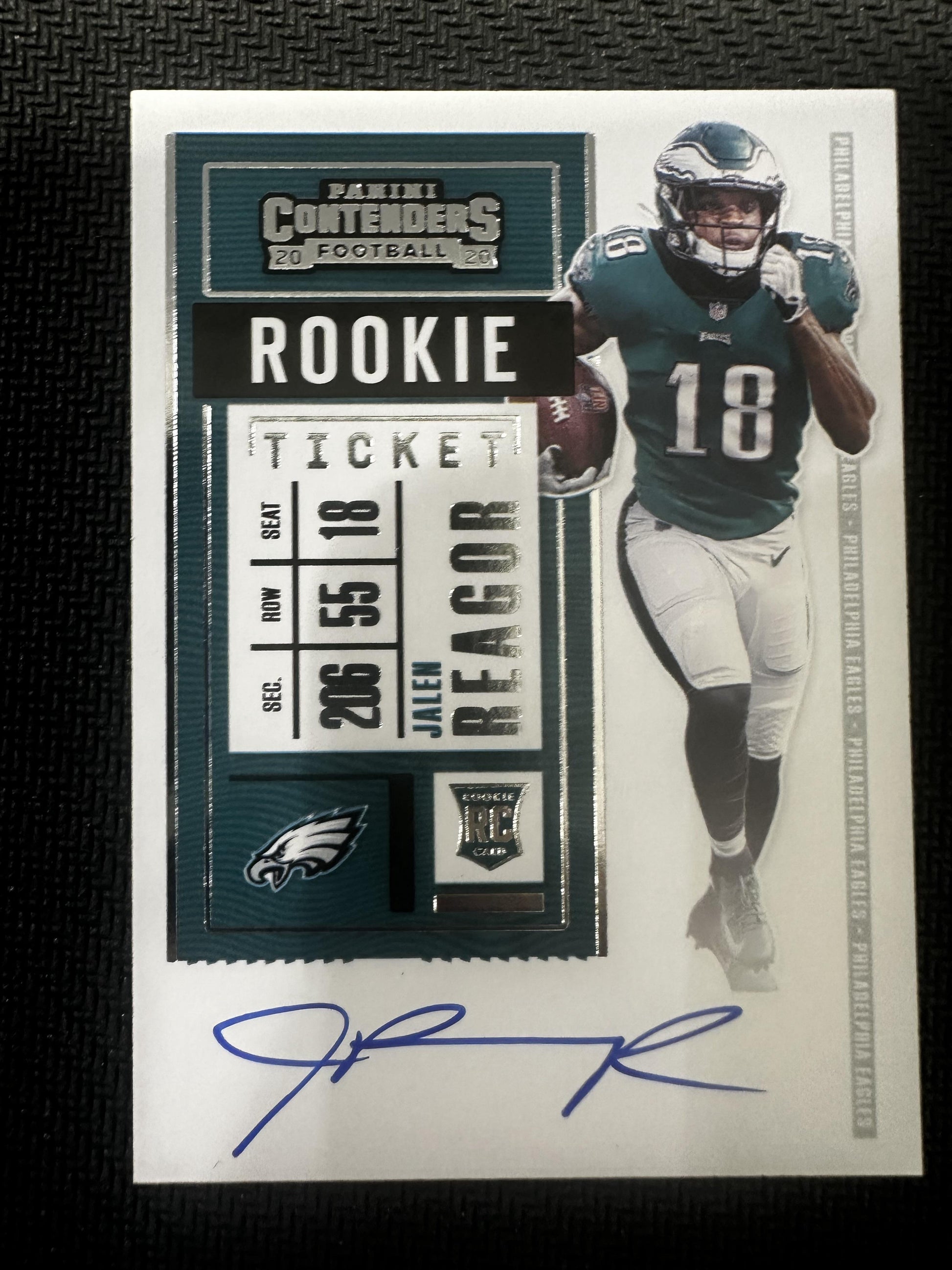 #108 Jalen Reagor 2020 Panini Contenders AU,RC Rookie Auto Philadelphia Eagles