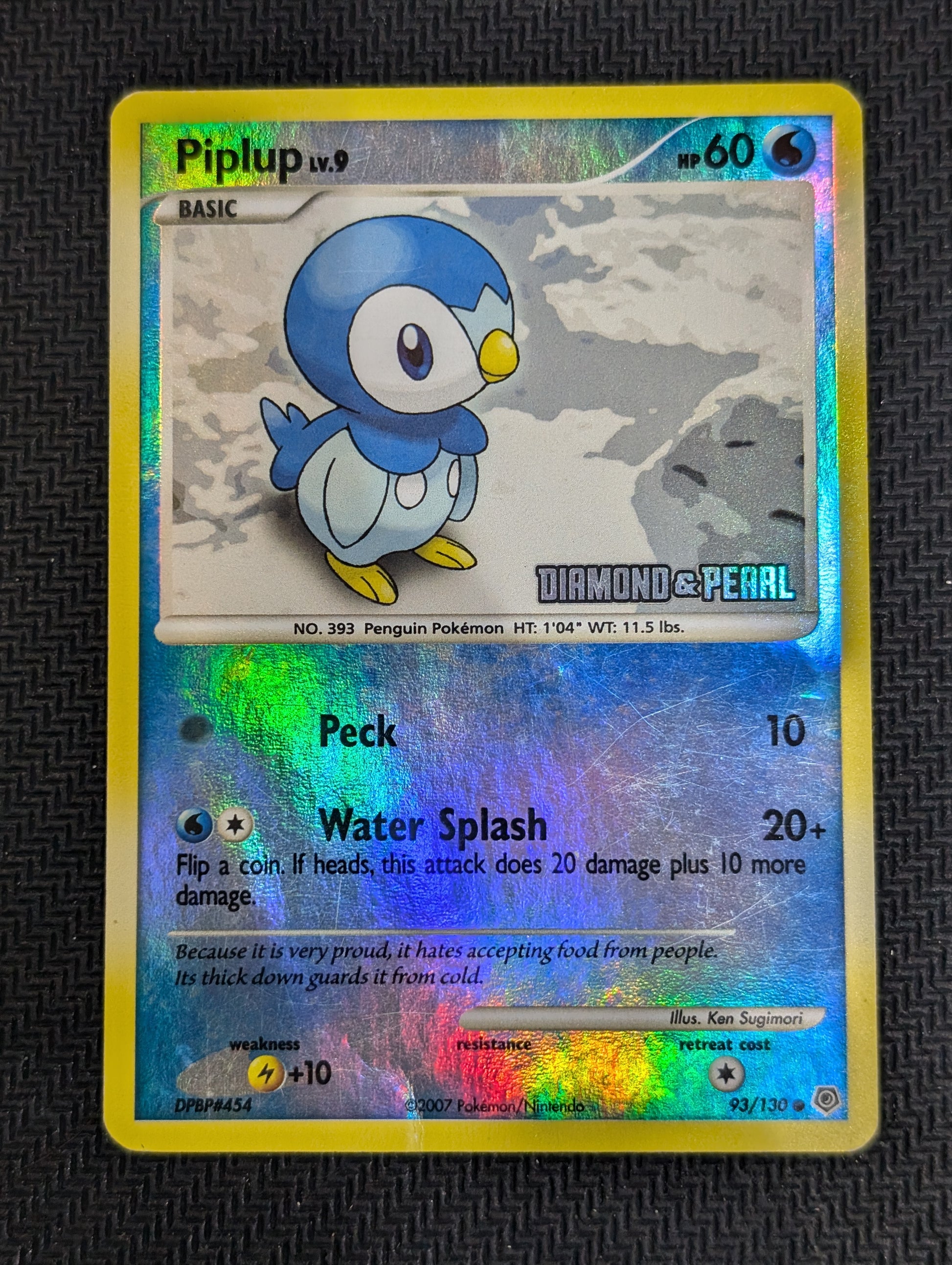 #093/100 Piplup - 93/130 [Diamond and Pearl] Burger King Promos