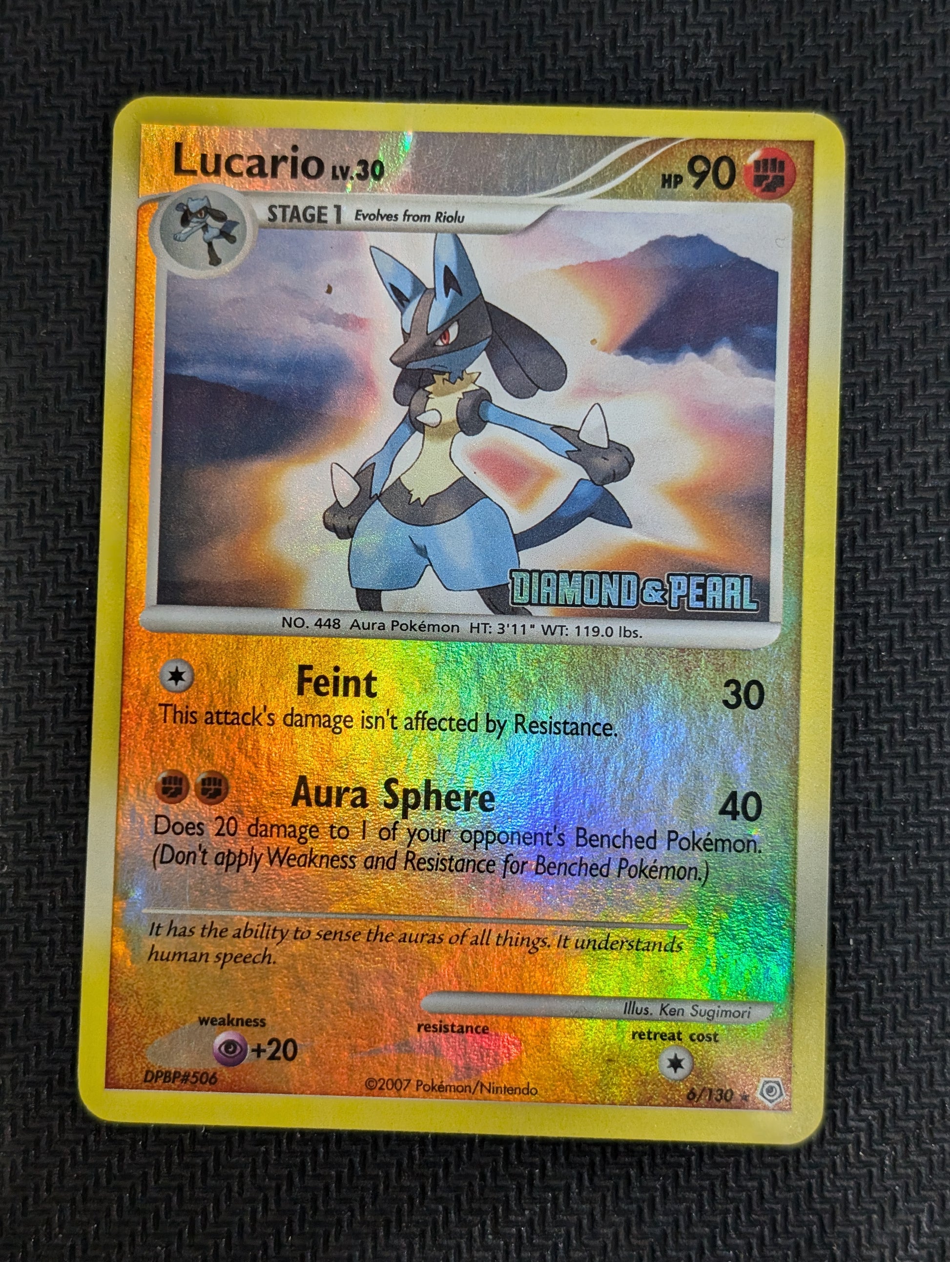 #6/130 Lucario Diamond and Pearl