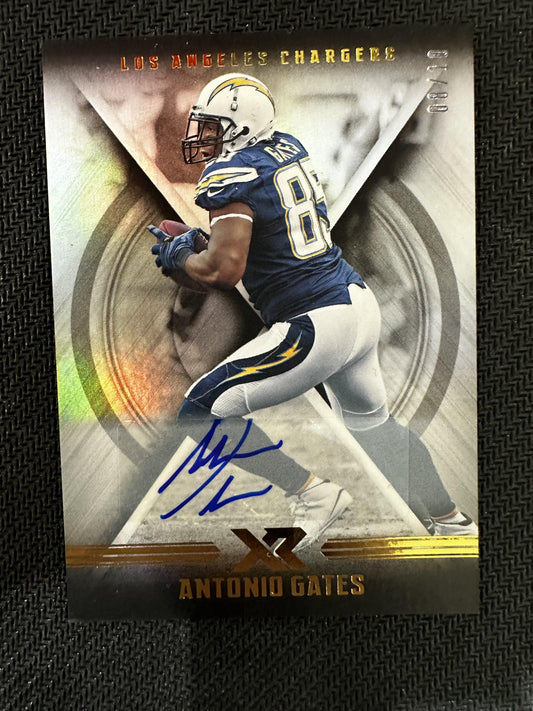 #55 Antonio Gates 2017 Panini XR SN,AU Auto #/10 Los Angeles Chargers Autographs