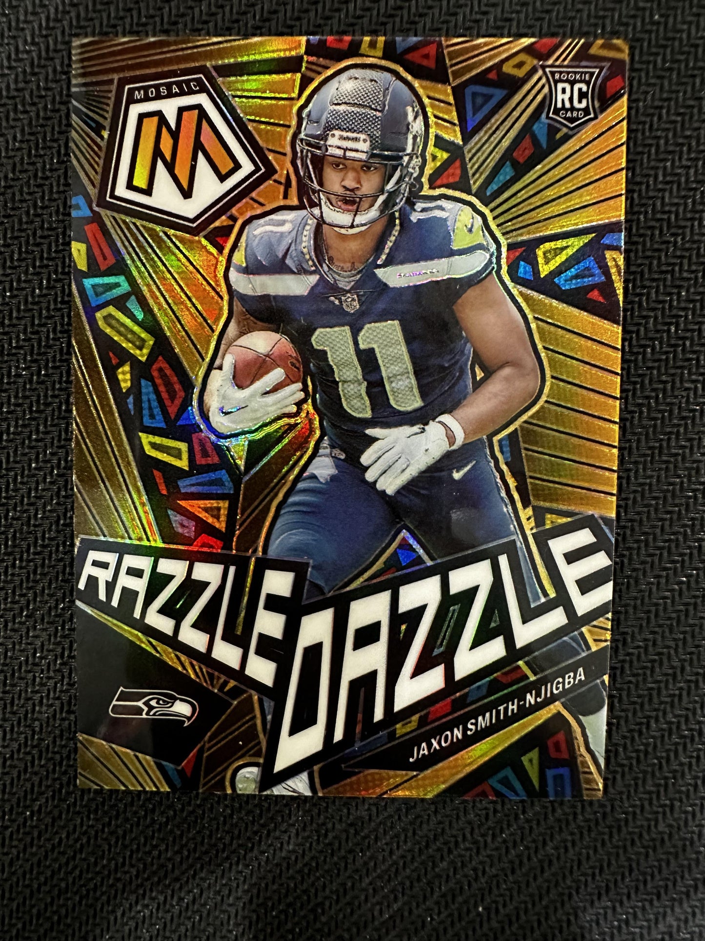 #RD-27 Jaxon Smith-Njigba 2023 Panini Mosaic Seattle Seahawks Razzle Dazzle