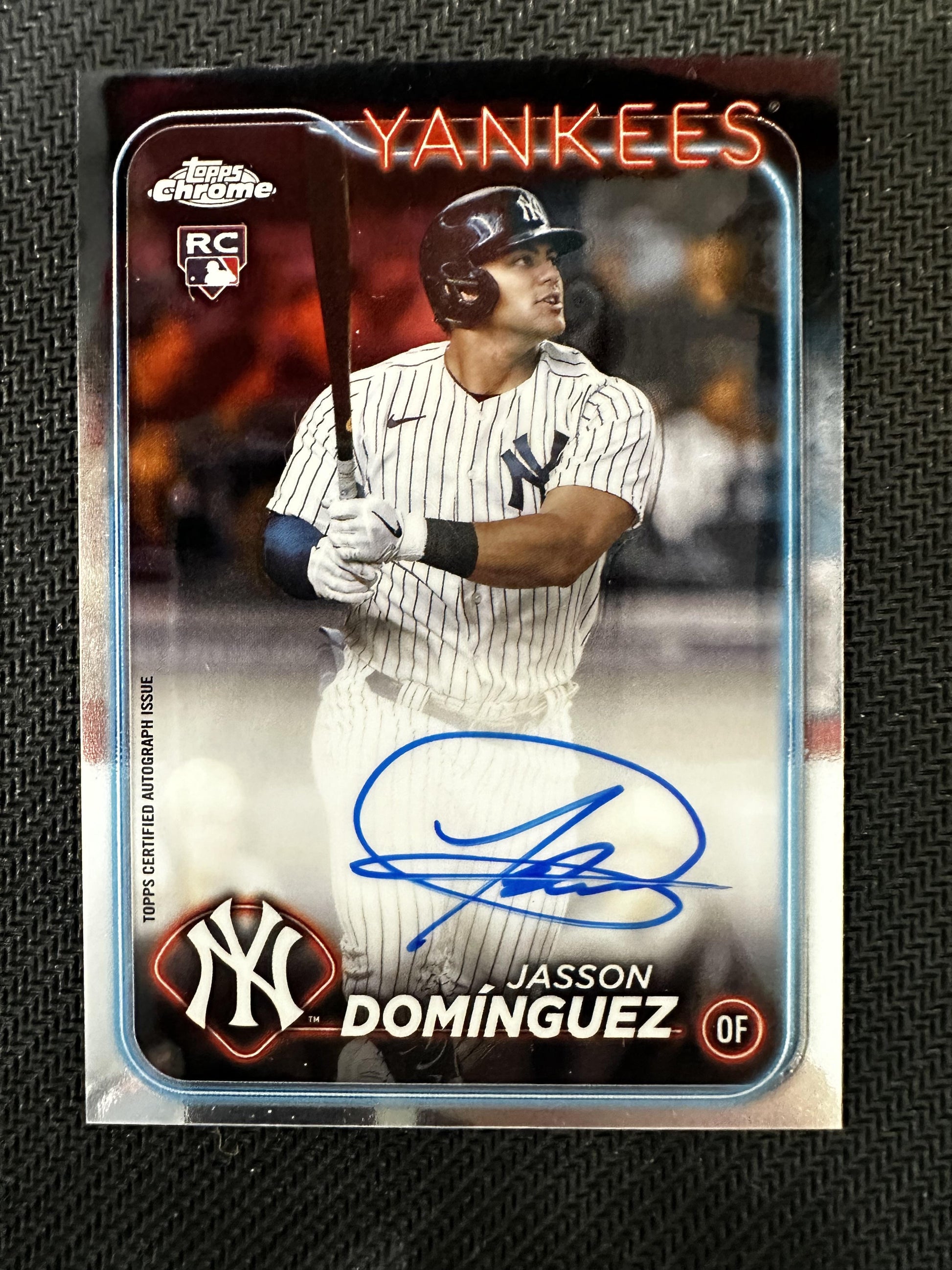 #RA-JDZ Jasson Domínguez 2024 Topps Chrome AU Auto New York Yankees Rookie Auto