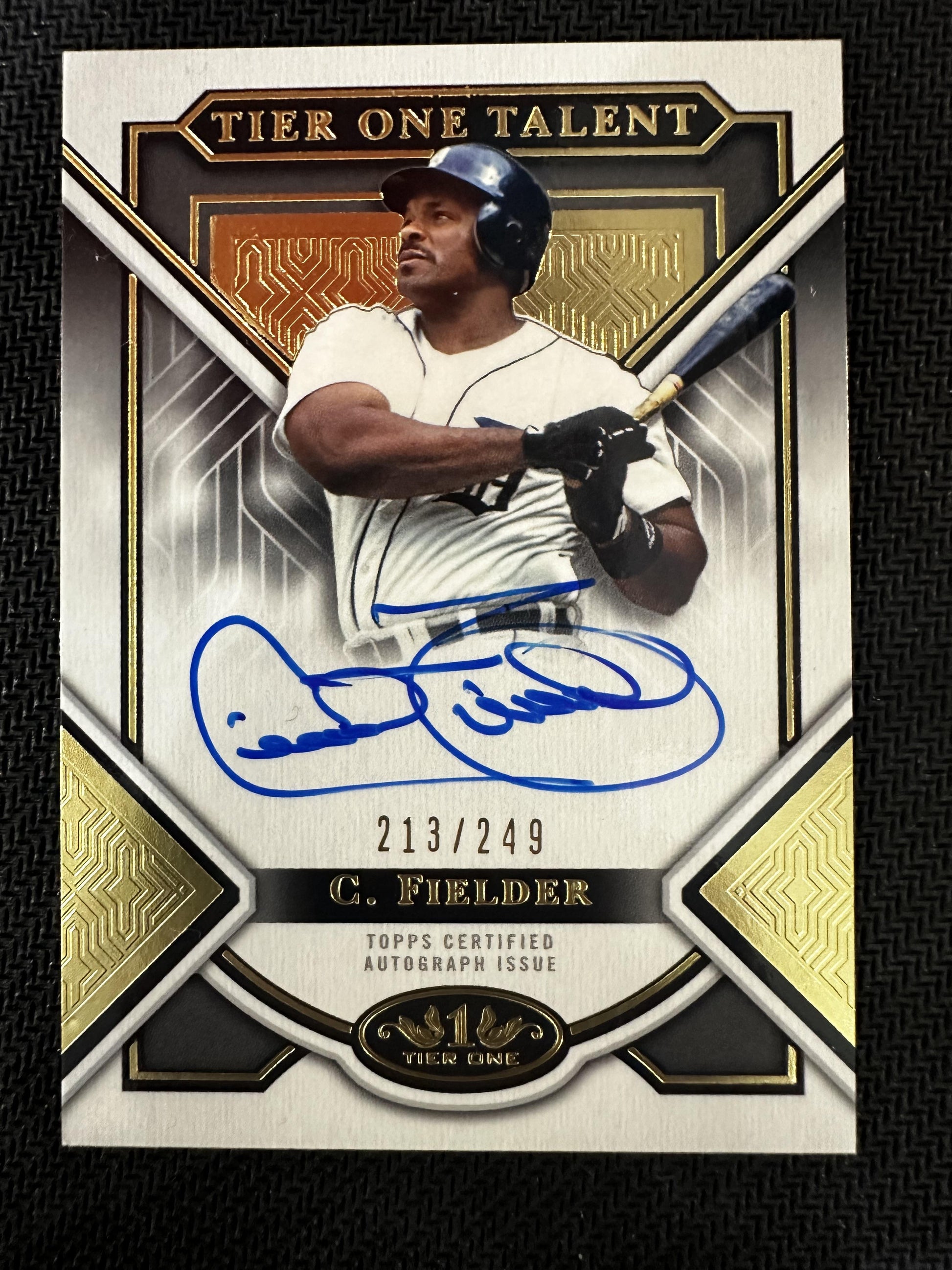 #T1TA-CF Cecil Fielder 2023 Topps Tier One - Talent Auto /249 Detroit Tigers