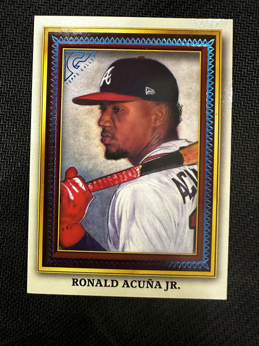 #PG-16 Ronald Acuña Jr. 2022 Topps Gallery /99 Braves Portrait Gallery Blue