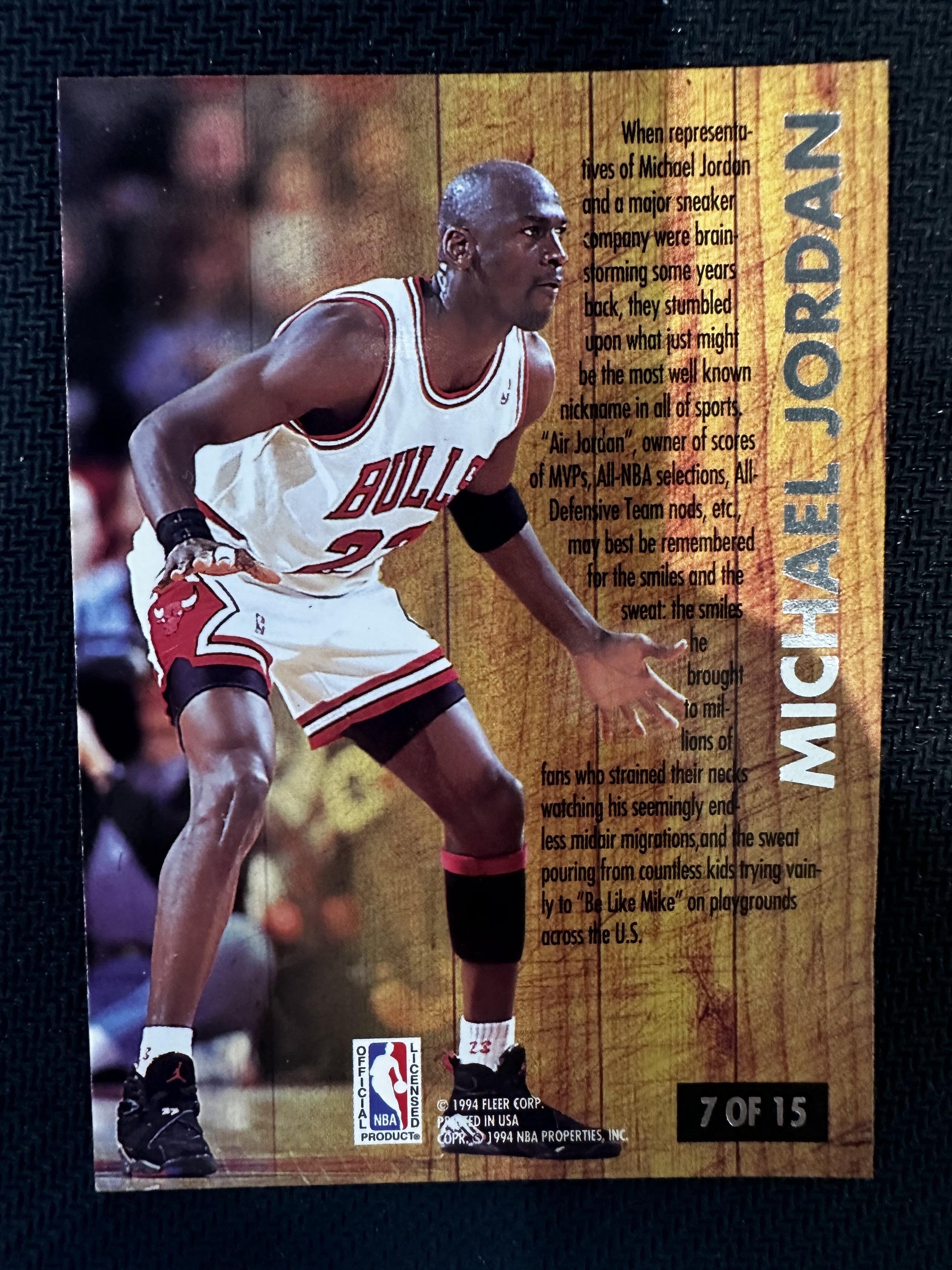 #7 Michael Jordan 1993-94 Ultra Chicago Bulls sports Famous Nicknames