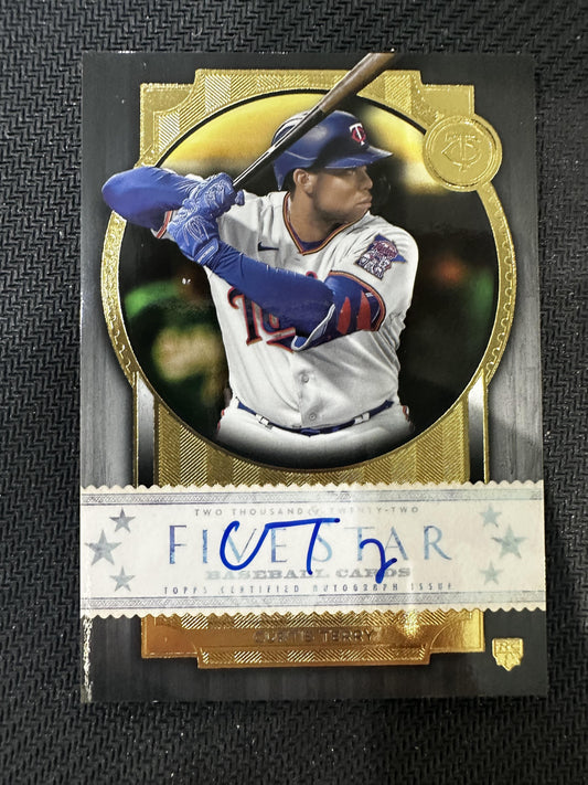 #FSA-CT Curtis Terry 2022 Topps Five Star AU,RC Rookie Auto Twins