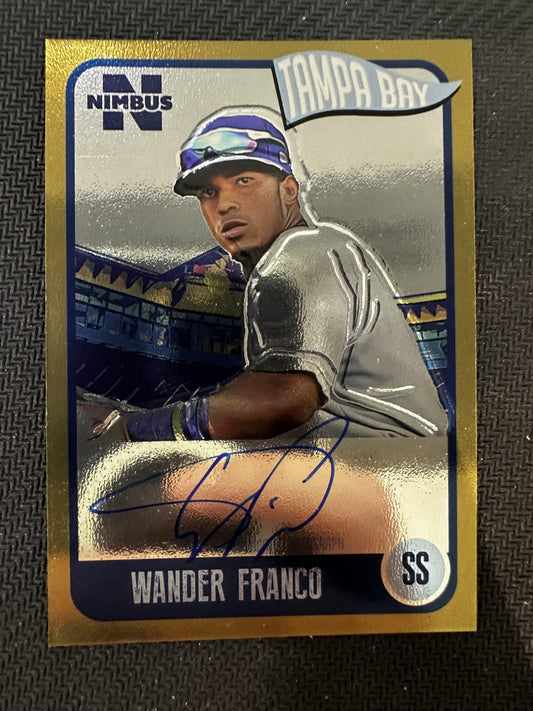 #NAWF Wander Franco 2020 Onyx Nimbus AU Auto Tampa Bay Rays Auto Black