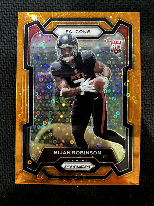 #305 Bijan Robinson 2023 Panini Prizm Atlanta Falcons sports Disco