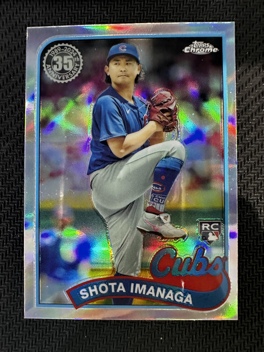 #89CU-7 Shota Imanaga 2024 Topps Chrome Update Chicago Cubs 35th Anniversary