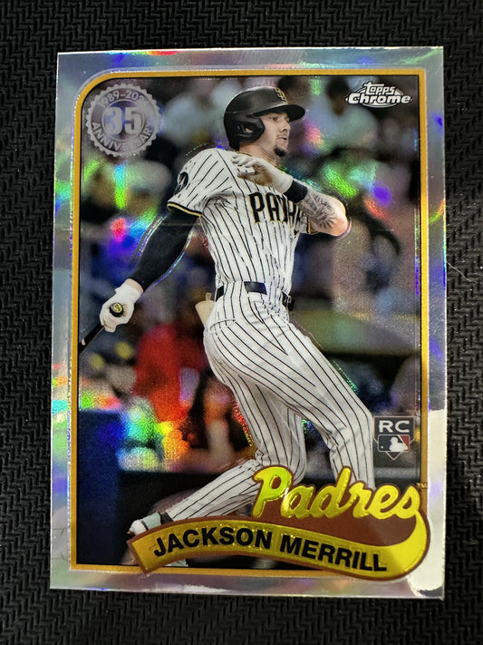 #89CU-9 Jackson Merrill 2024 Topps Chrome Update Padres 35th Anniversary