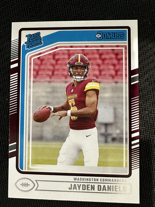 #389 Jayden Daniels 2024 Donruss RC Rookie Washington Commanders sports