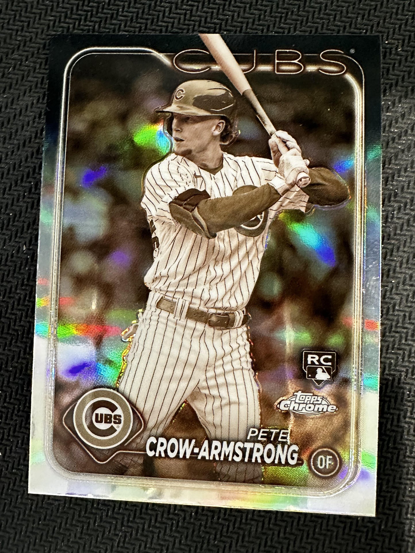 #16 Pete Crow-Armstrong 2024 Topps Chrome RC Rookie Chicago Cubs Sepia