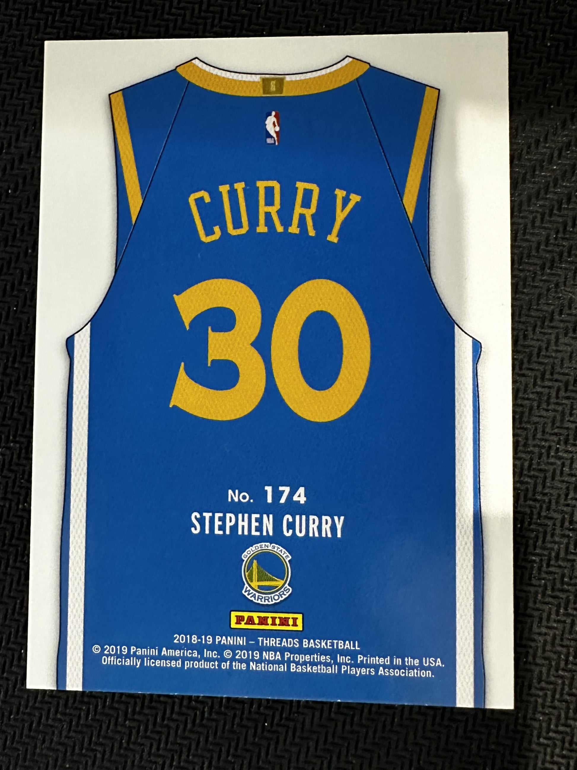 #174 Stephen Curry 2018-19 Panini Threads Golden State Warriors sports Dazzle