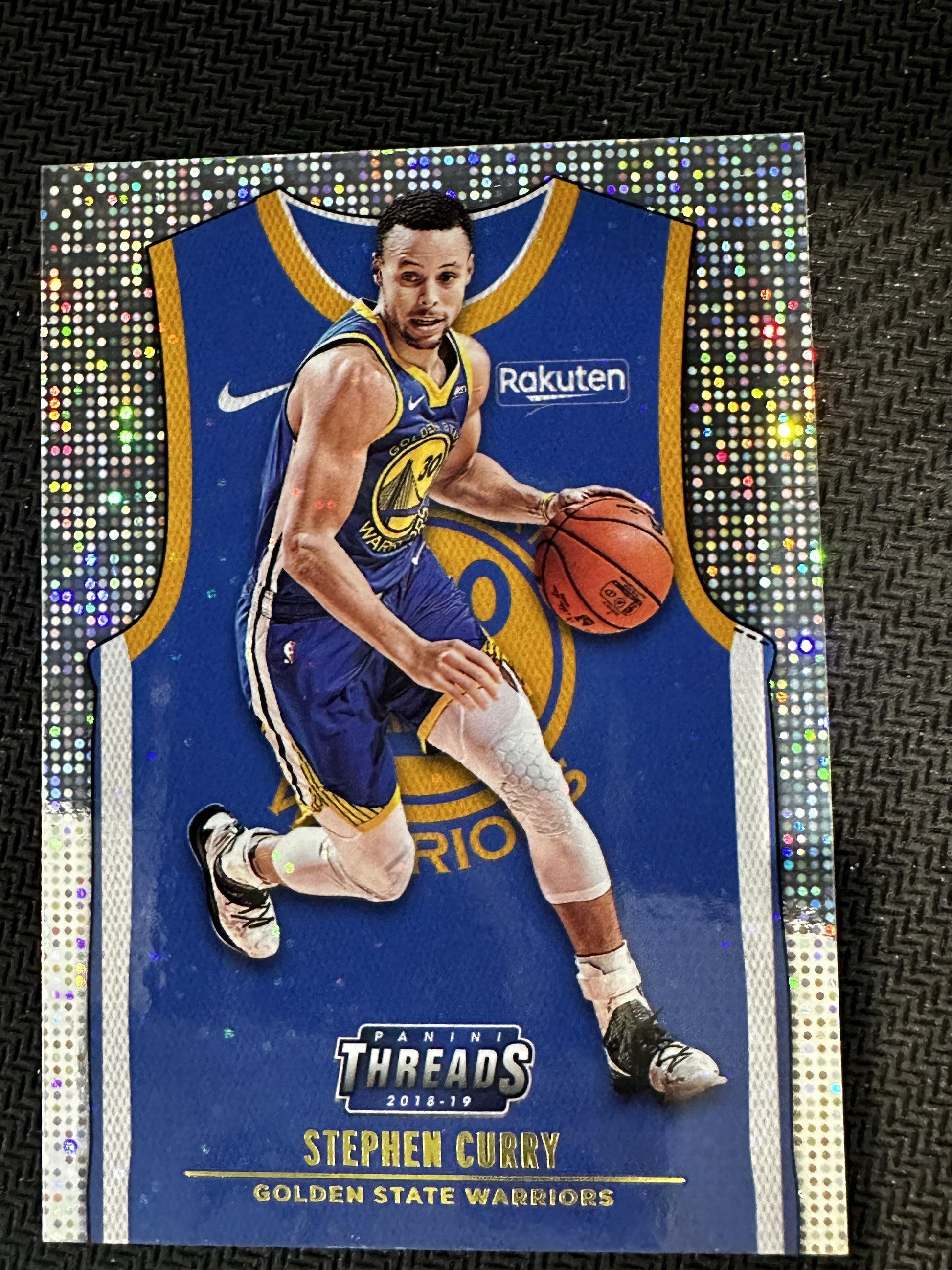 #174 Stephen Curry 2018-19 Panini Threads Golden State Warriors sports Dazzle