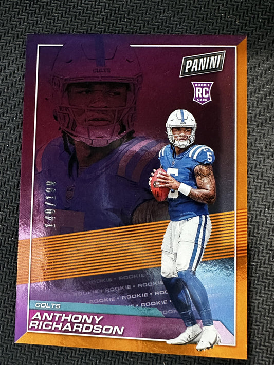 #AR Anthony Richardson 2023 Panini NFL Player of the Day SN #/199 Colts Orange