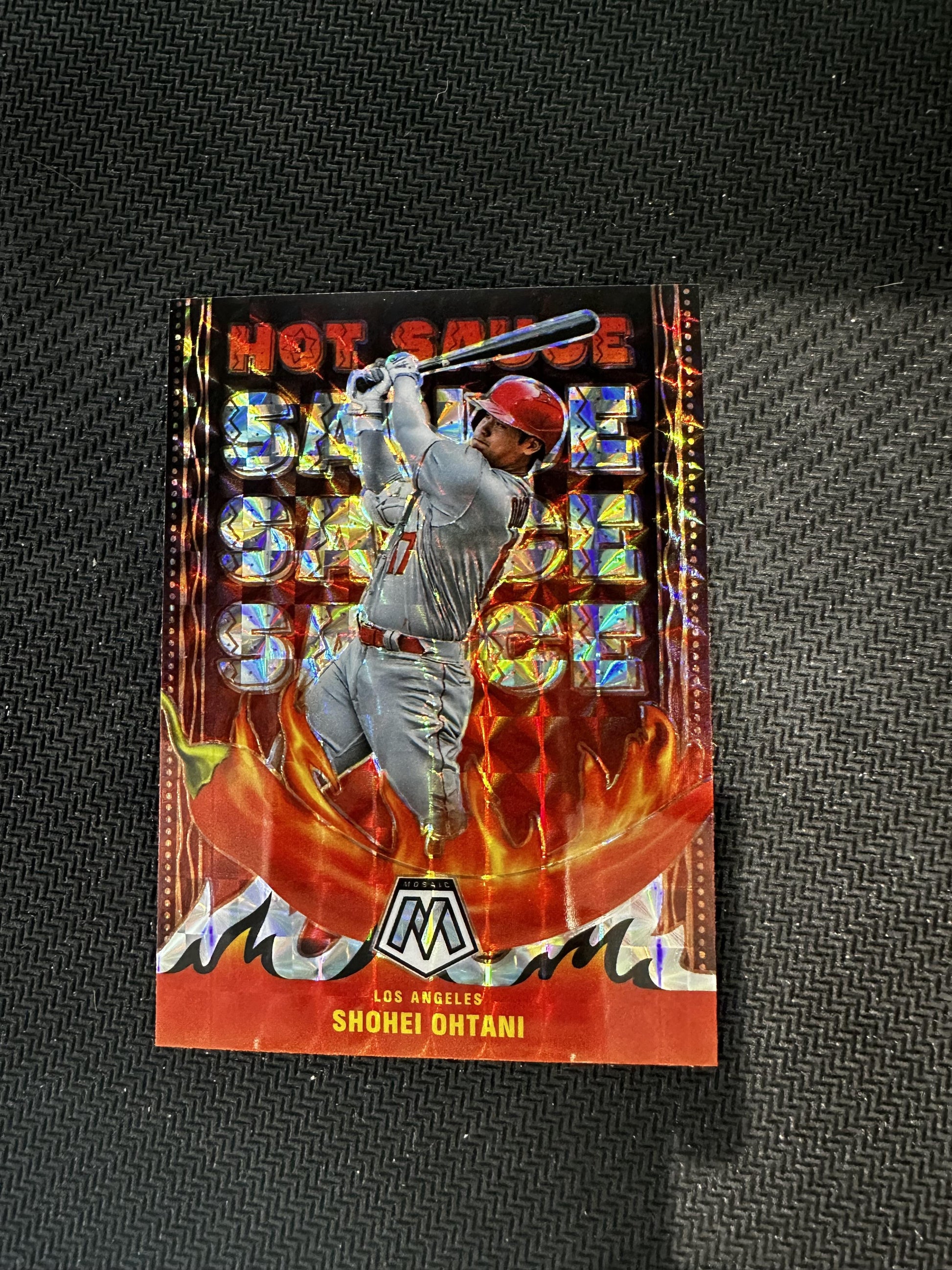 #HS-6 Shohei Ohtani 2022 Panini Mosaic Los Angeles Angels Hot Sauce