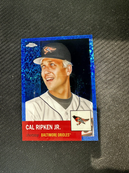 #147 Cal Ripken Jr. 2022 Topps Chrome Platinum Anniversary Orioles Blue Prism