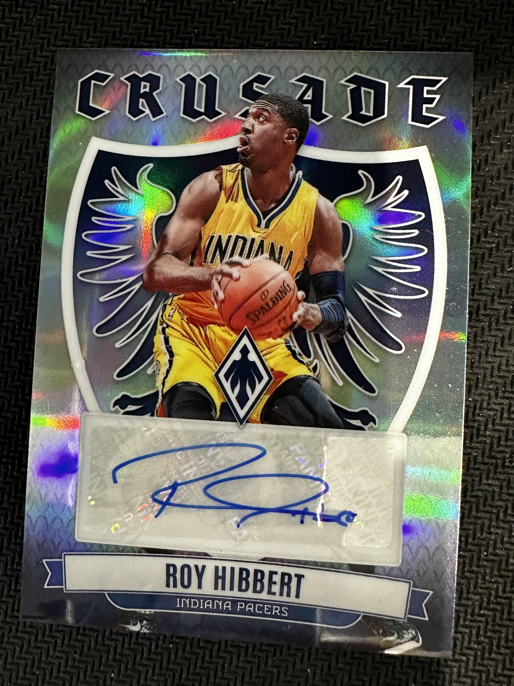 #CS-HIB Roy Hibbert 2023-24 Panini Phoenix Auto Pacers Crusade Signatures