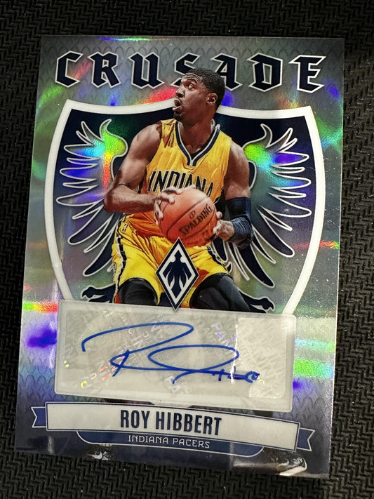 #CS-HIB Roy Hibbert 2023-24 Panini Phoenix Auto Pacers Crusade Signatures