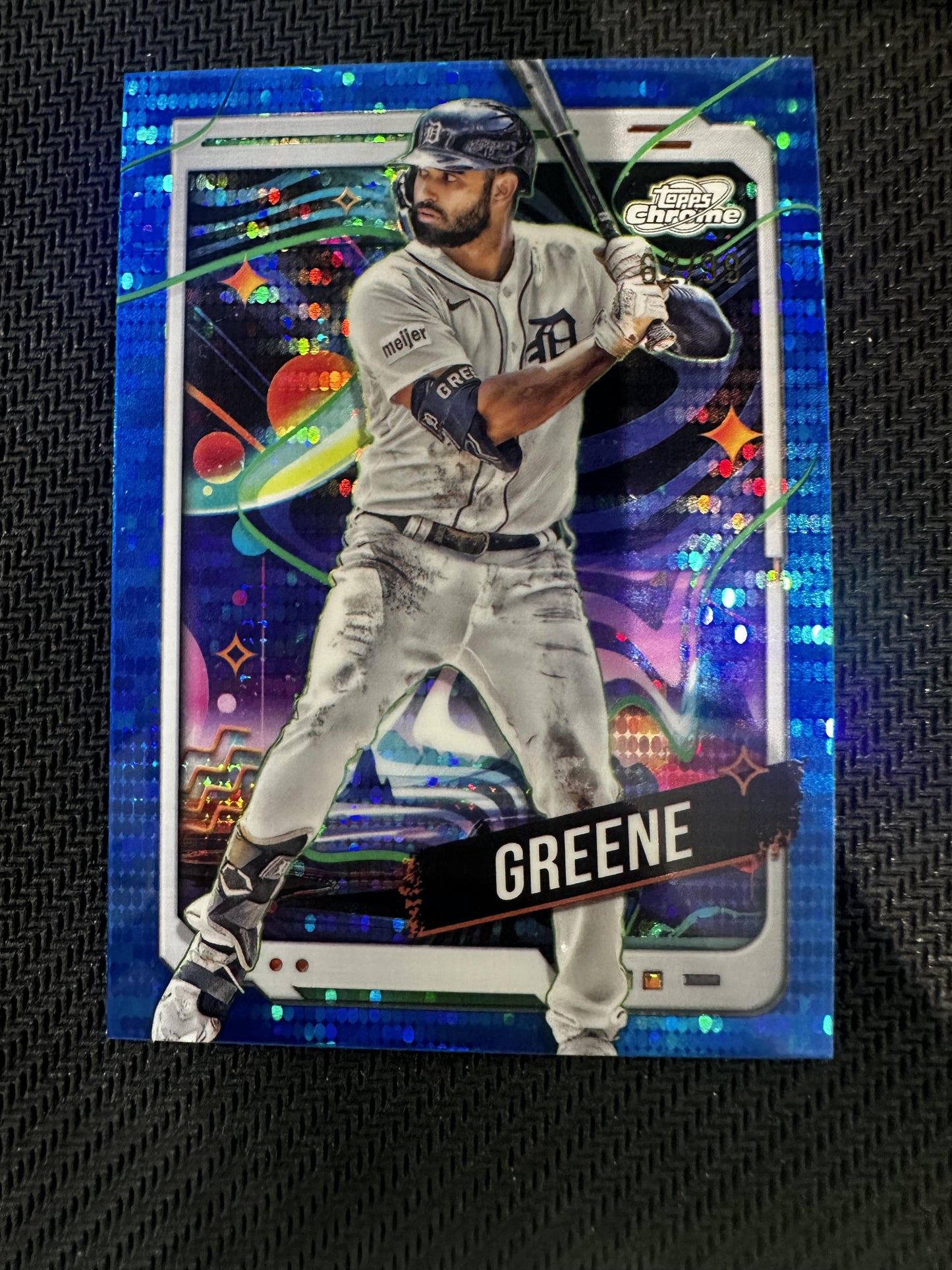 #31 Riley Greene 2024 Topps Chrome Cosmic SN #/99 Detroit Tigers Blue Moon